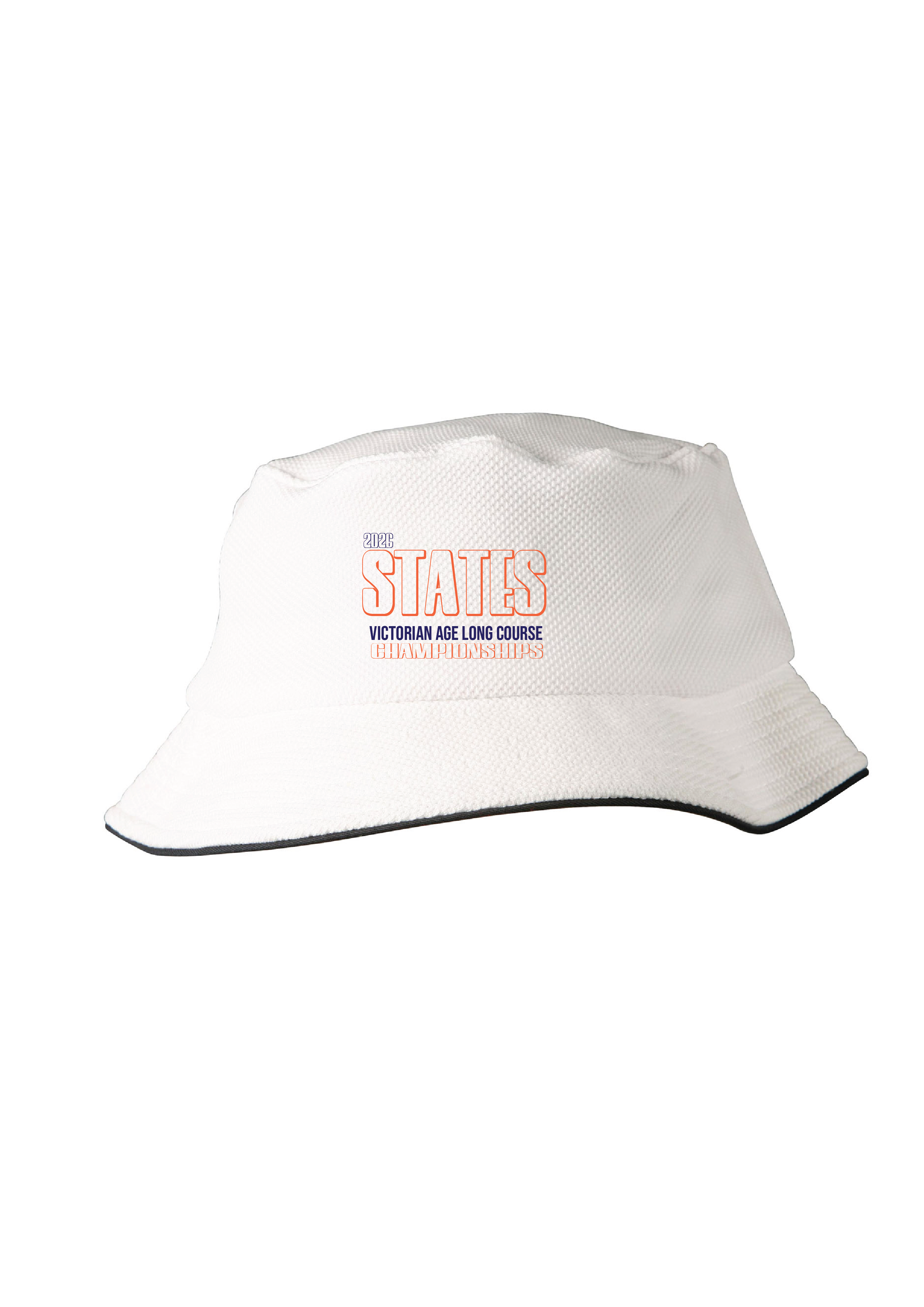 2026 VICTORIAN AGE LONG COURSE CHAMPIONSHIPS BUCKET HAT -WHITE/NAVY