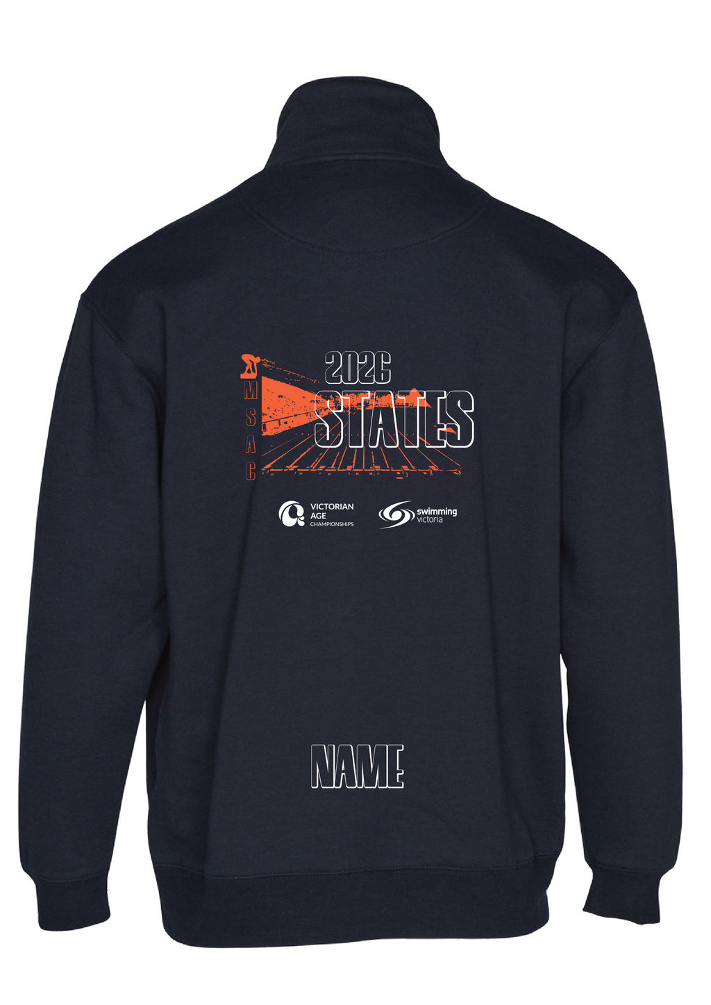 2026 VICTORIAN AGE LONG COURSE CHAMPIONSHIPS 1/4 ZIP SWEAT TOP - NAVY