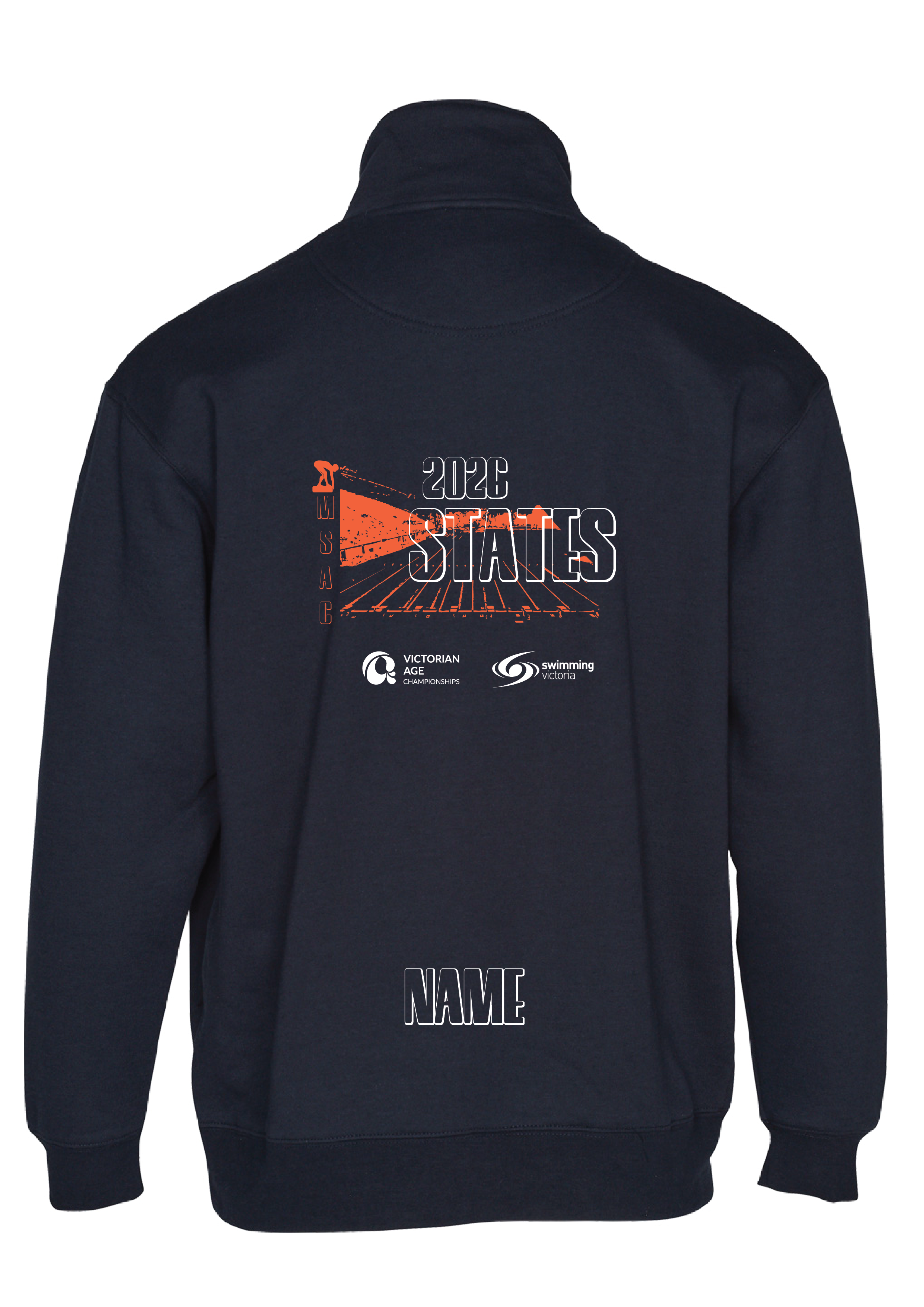 2026 VICTORIAN AGE LONG COURSE CHAMPIONSHIPS 1/4 ZIP SWEAT TOP - NAVY