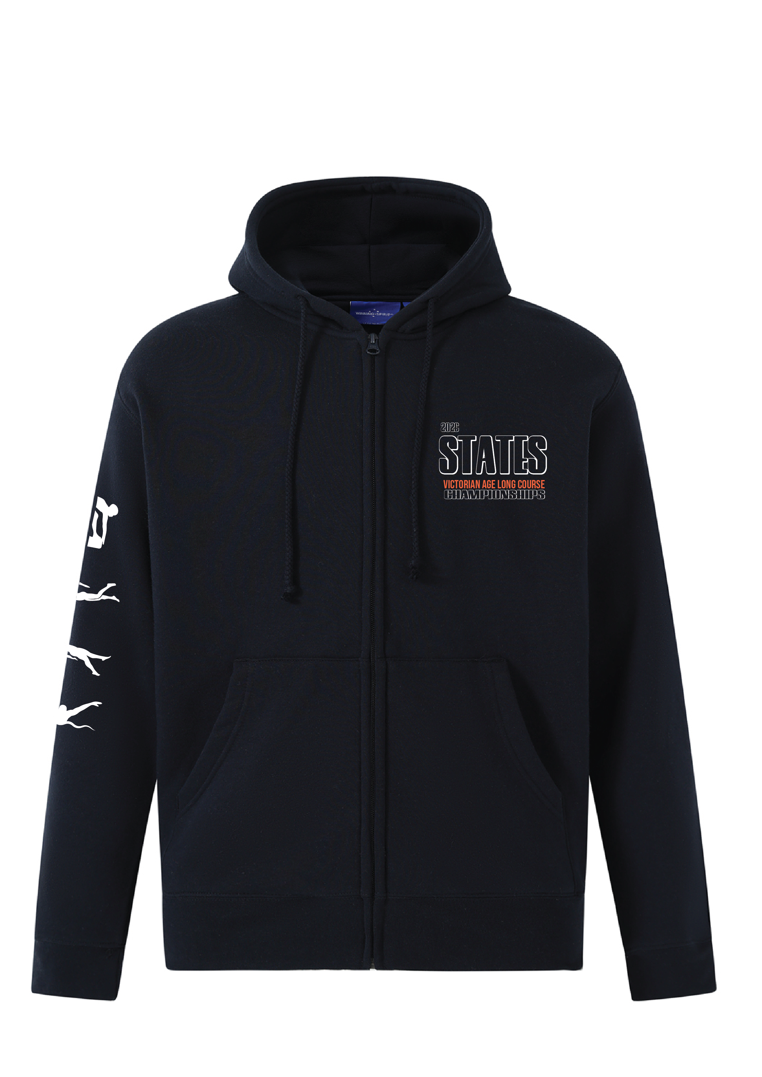 2026 VICTORIAN AGE LONG COURSE CHAMPIONSHIP ZIP THRU HOODIE- NAVY