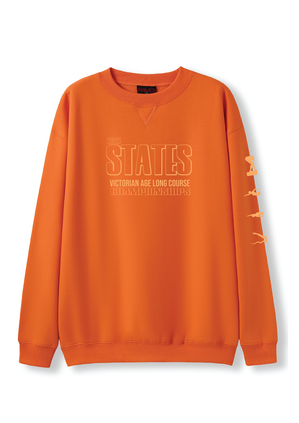 2026 VICTORIAN AGE LONG COURSE CHAMPIONSHIPS CREW NECK SWEAT TOP -SUNSET