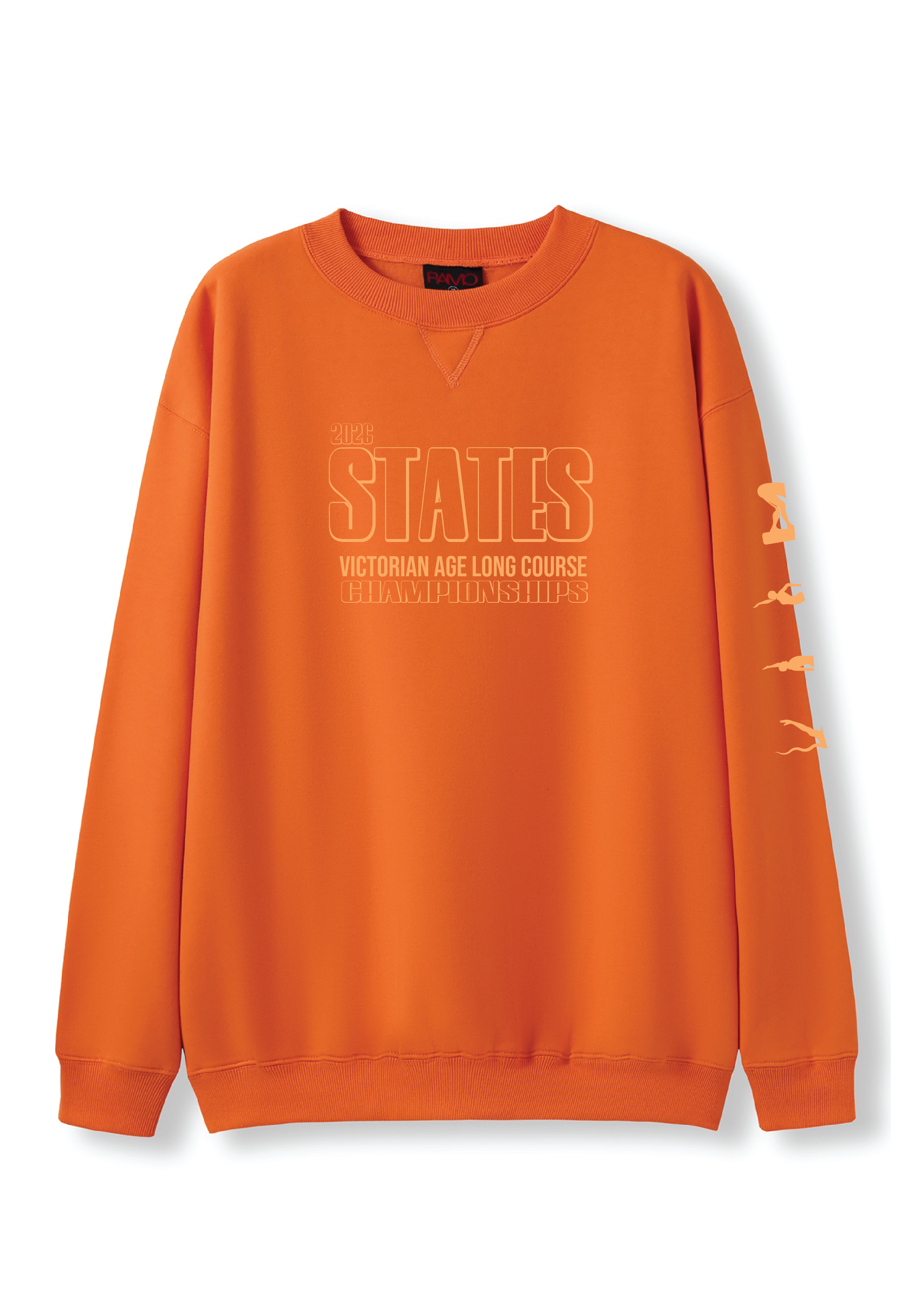2026 VICTORIAN AGE LONG COURSE CHAMPIONSHIPS CREW NECK SWEAT TOP -SUNSET