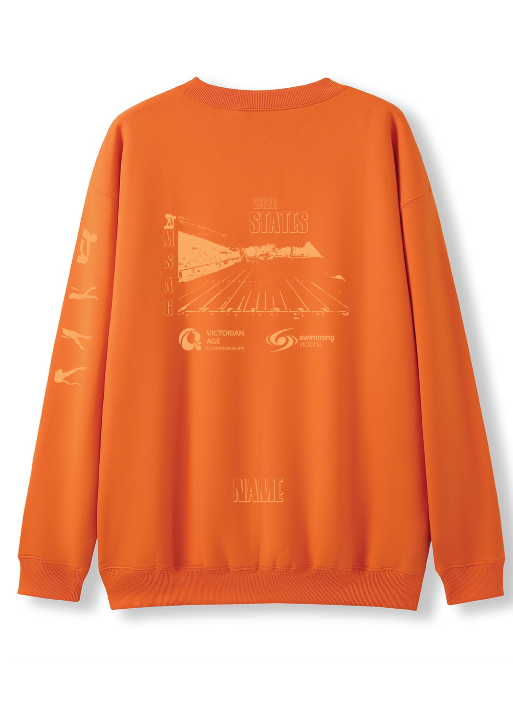 2026 VICTORIAN AGE LONG COURSE CHAMPIONSHIPS CREW NECK SWEAT TOP -SUNSET
