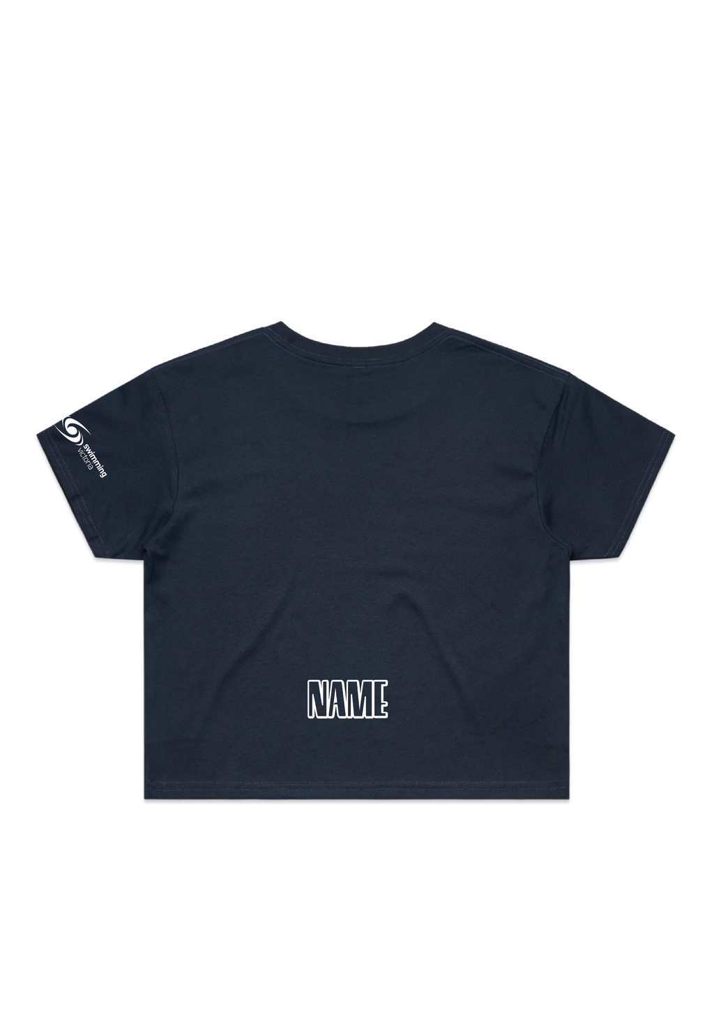 2026 VICTORIAN AGE LONG COURSE CHAMPIONSHIPS CROP SHORT SLEEVE TEE - NAVY