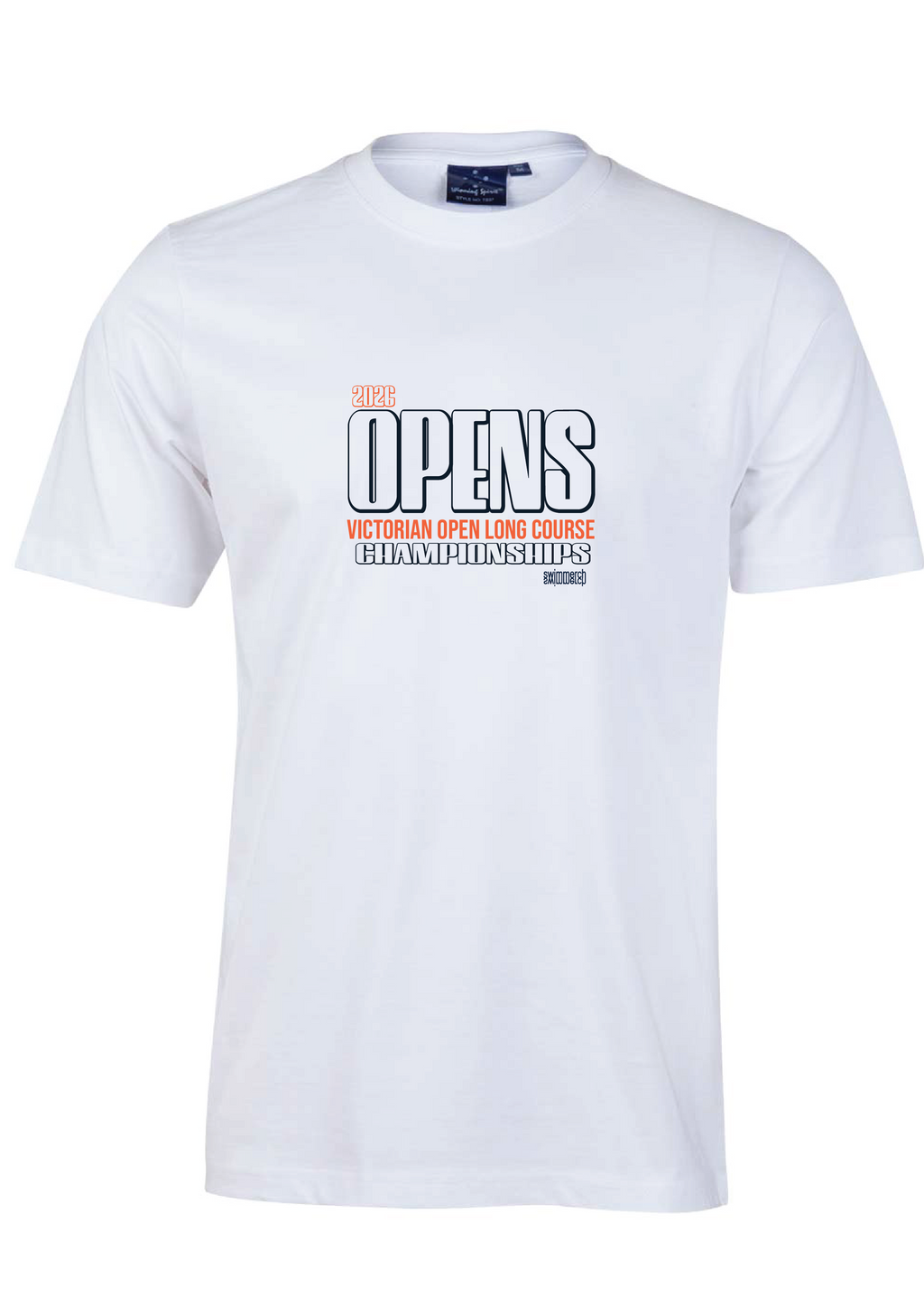 2026 VICTORIAN OPEN LONG COURSE CHAMPIONSHIPS SHORT SLEEVE TEE - WHITE