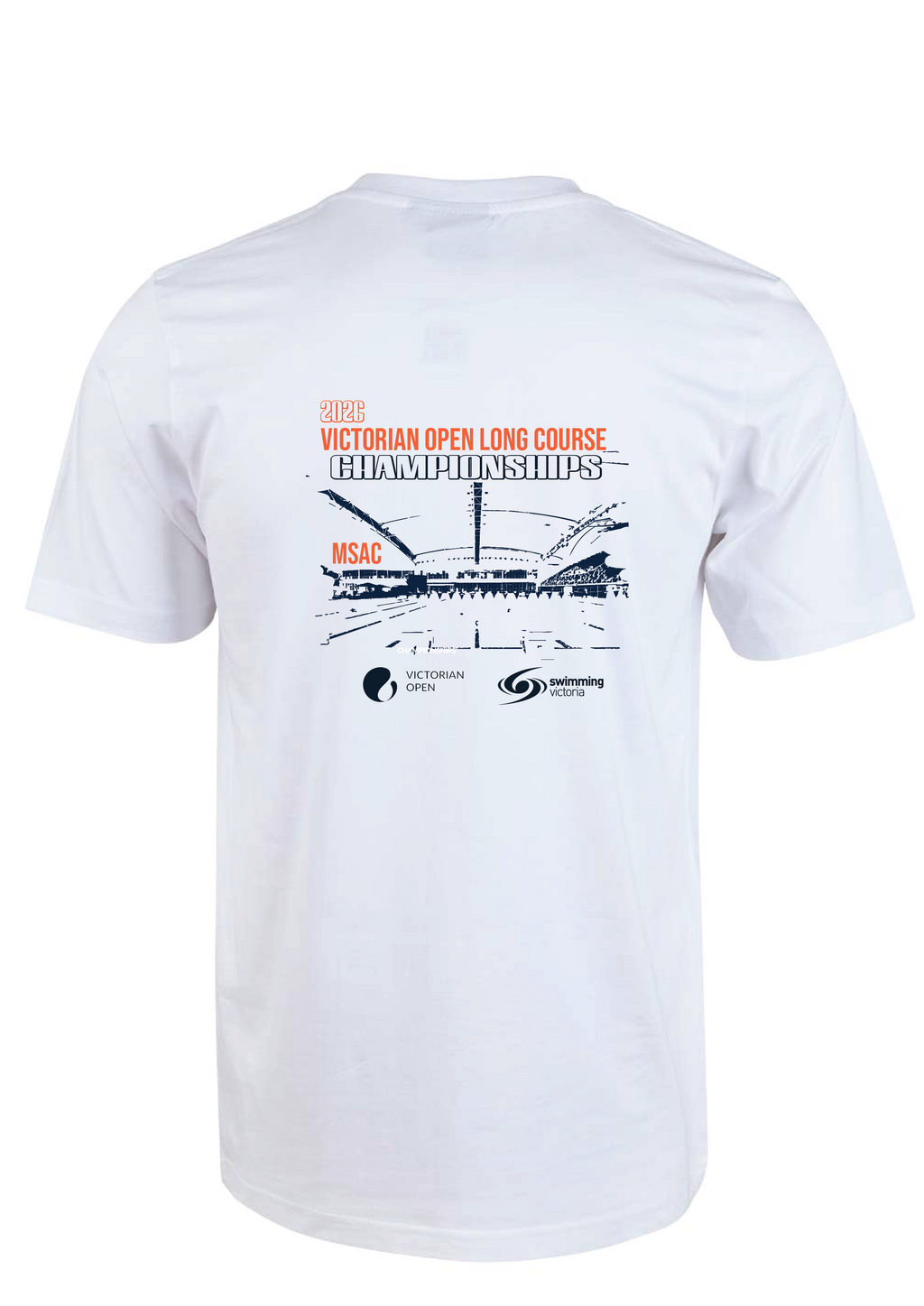 2026 VICTORIAN OPEN LONG COURSE CHAMPIONSHIPS SHORT SLEEVE TEE - WHITE