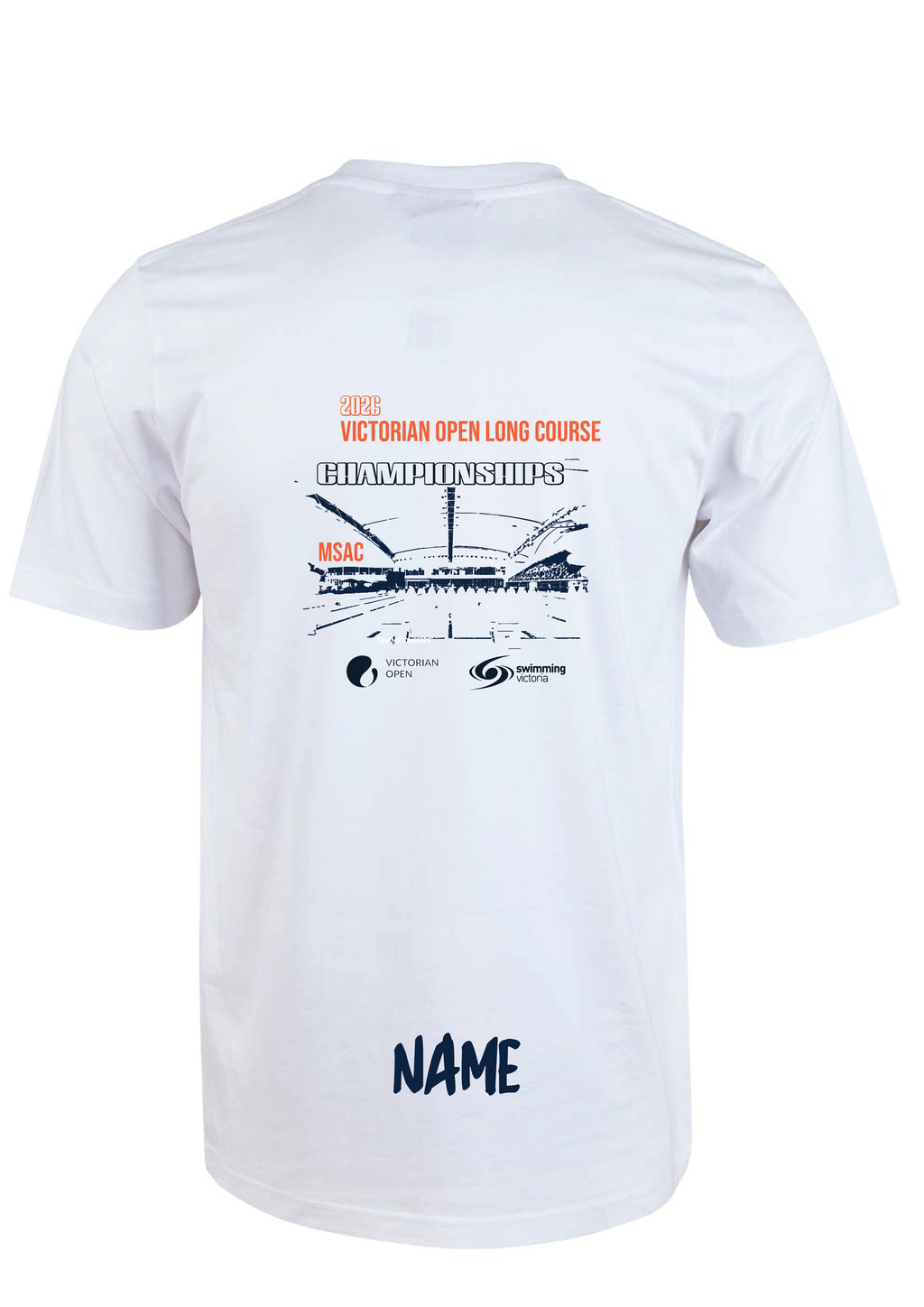 2026 VICTORIAN OPEN LONG COURSE CHAMPIONSHIPS SHORT SLEEVE TEE - WHITE