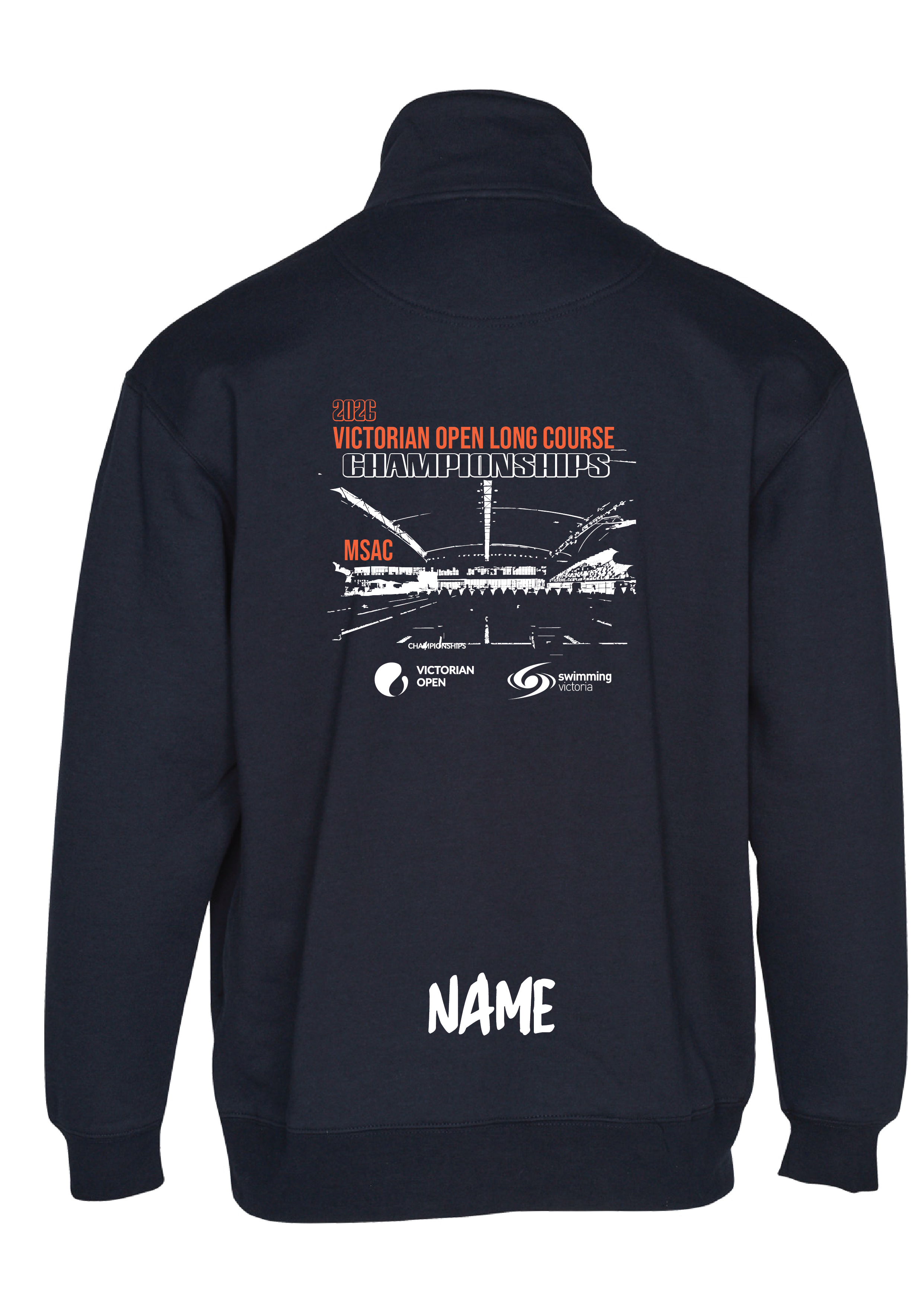 2026 VICTORIAN OPEN LONG COURSE CHAMPIONSHIPS 1/4 ZIP SWEAT TOP - NAVY