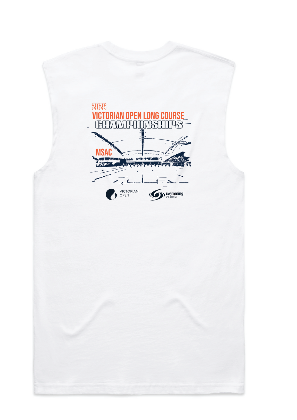 2026 VICTORIAN OPEN LONG COURSE CHAMPIONSHIPS SLEEVELESS TEE - WHITE