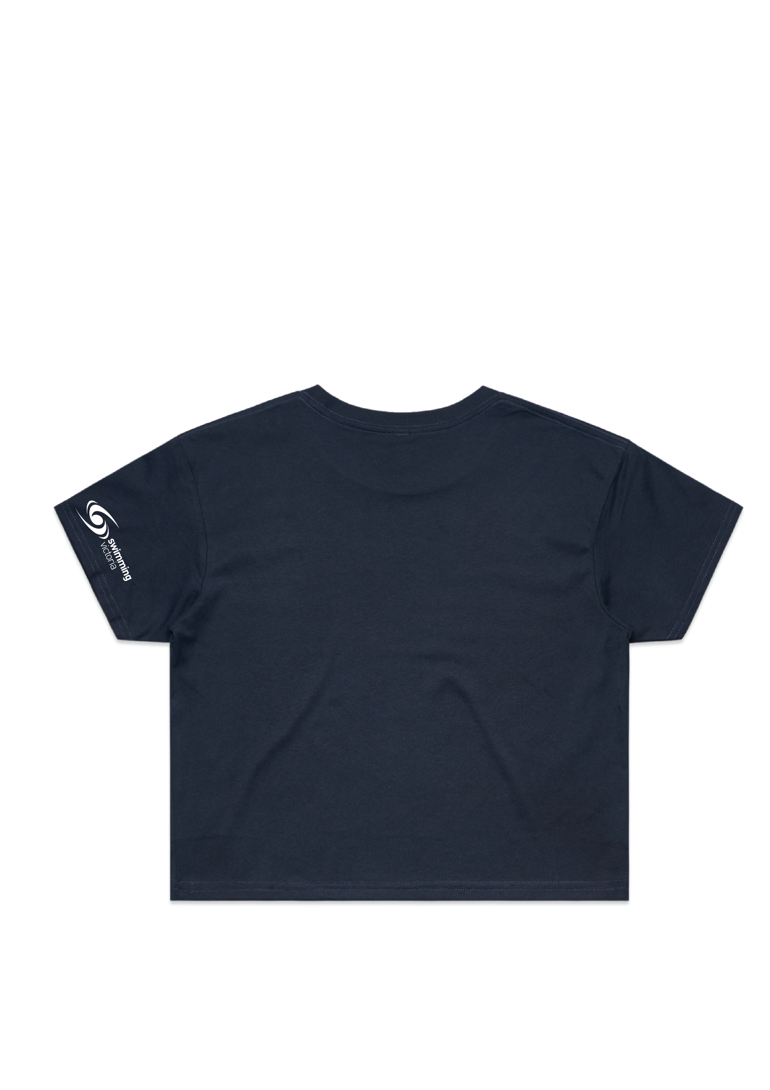 2026 VICTORIAN OPEN LONG COURSE CHAMPIONSHIPS CROP SHORT SLEEVE TEE - NAVY