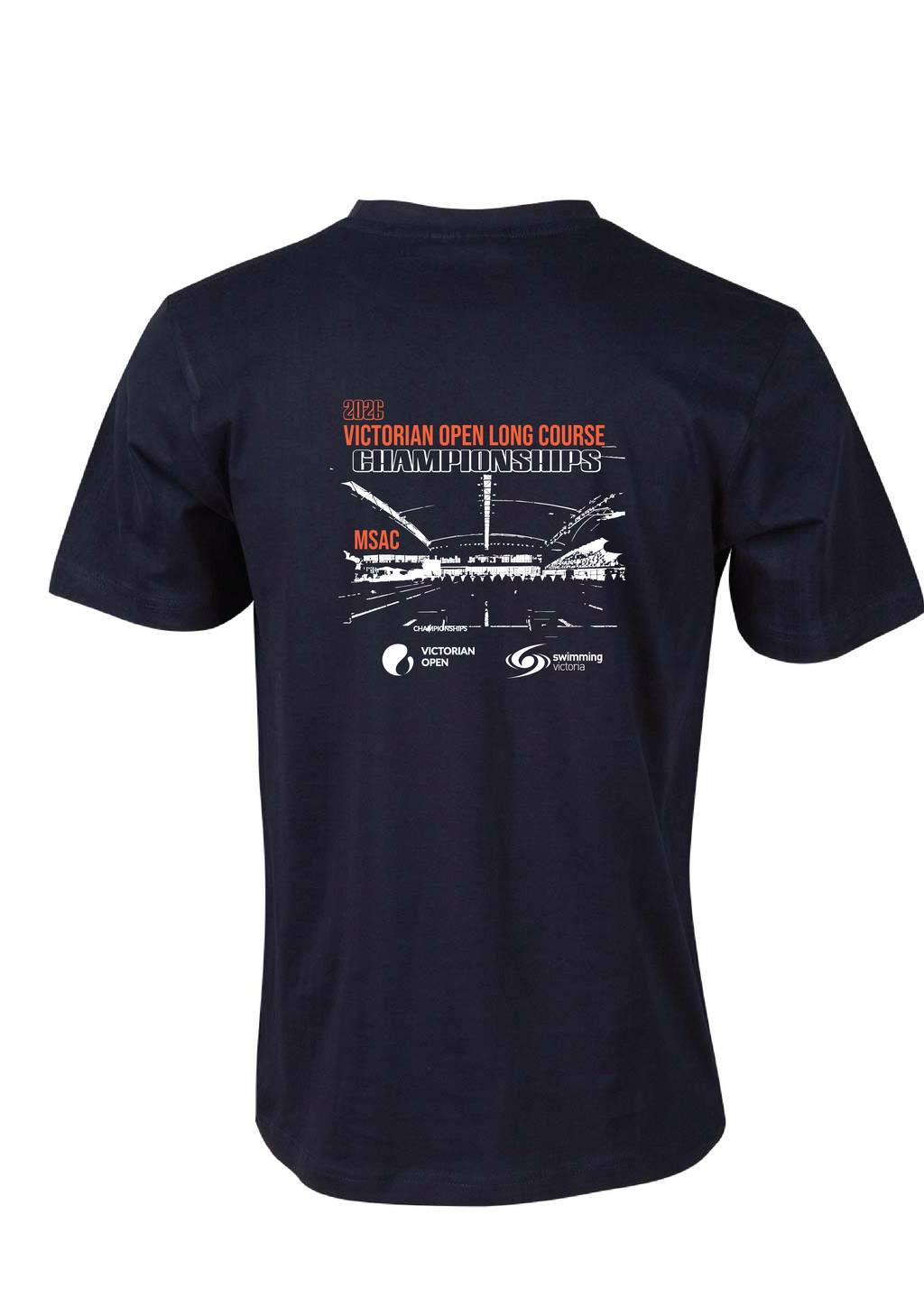2026 VICTORIAN OPEN LONG COURSE CHAMPIONSHIPS SHORT SLEEVE TEE - NAVY