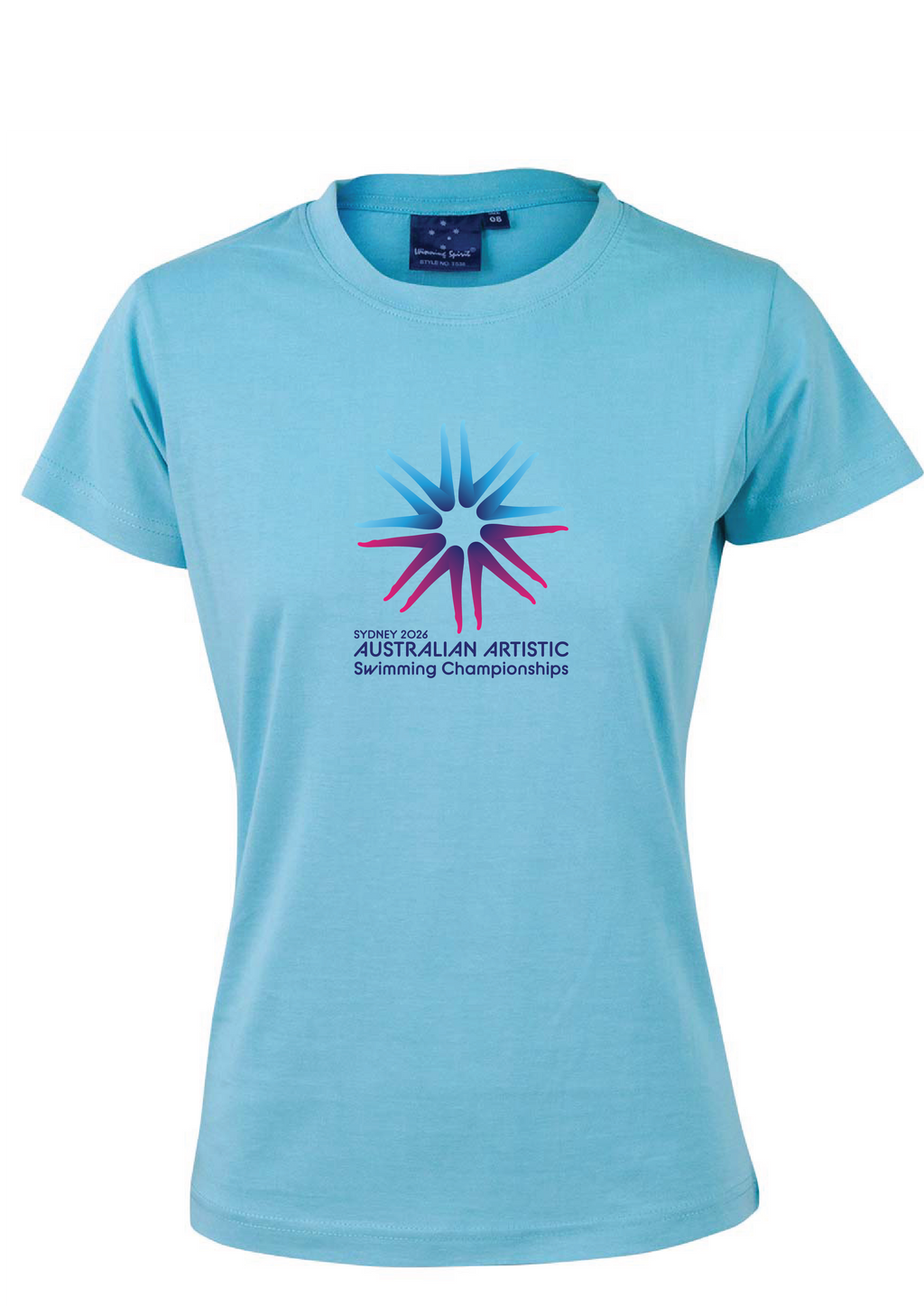 2026 Australian Artistic Swimming Championships Tee Unisex & Women's Sizes - Pale Blue