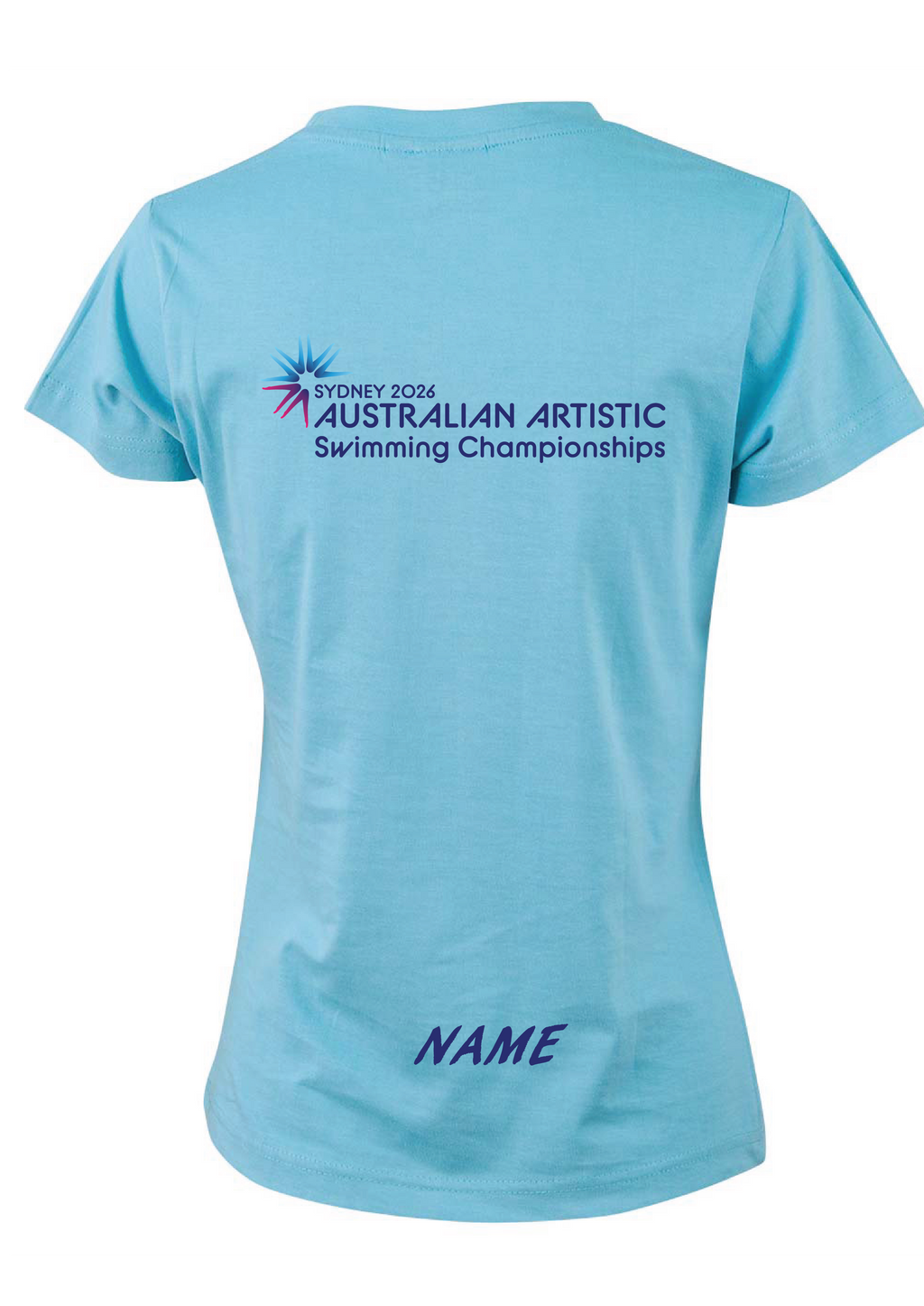 2026 Australian Artistic Swimming Championships Tee Unisex & Women's Sizes - Pale Blue