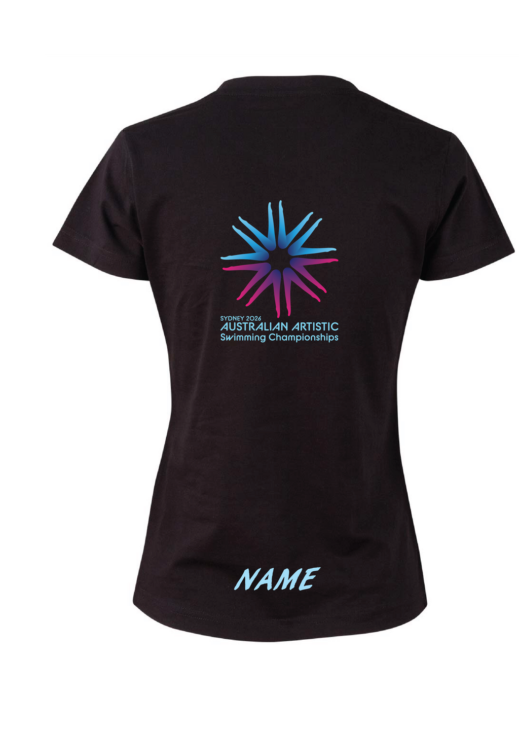 2026 Australian Artistic Swimming Championships Tee Unisex & Women's Sizing - Black