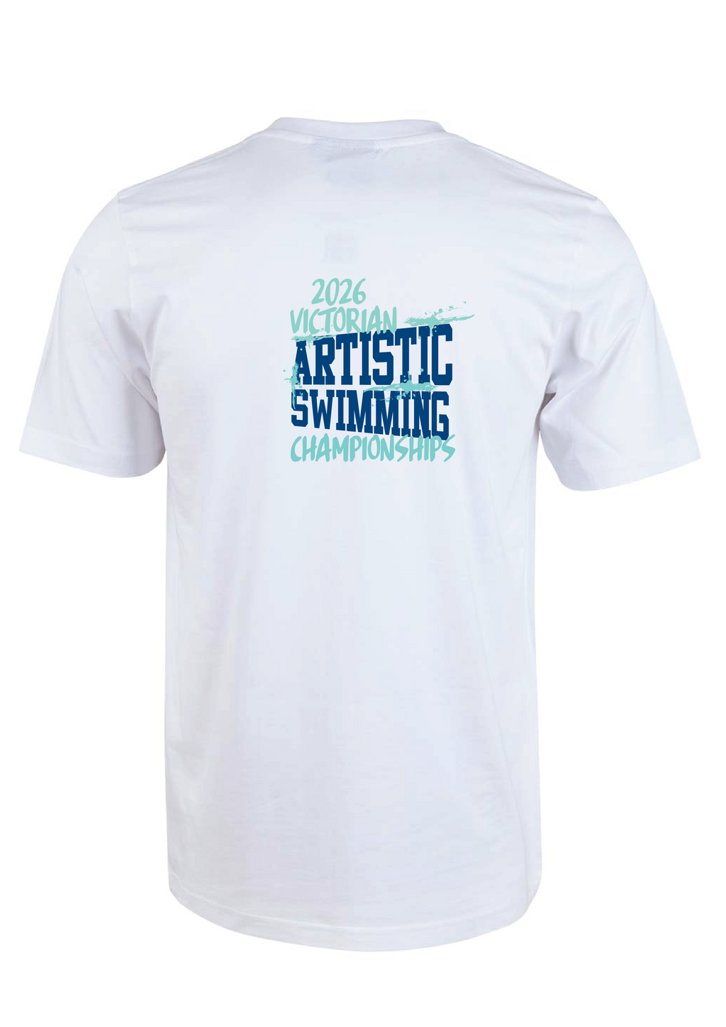 2026 VICTORIAN ARTISTIC SWIMMING CHAMPIONSHIPS SHORT SLEEVE TEE - WHITE