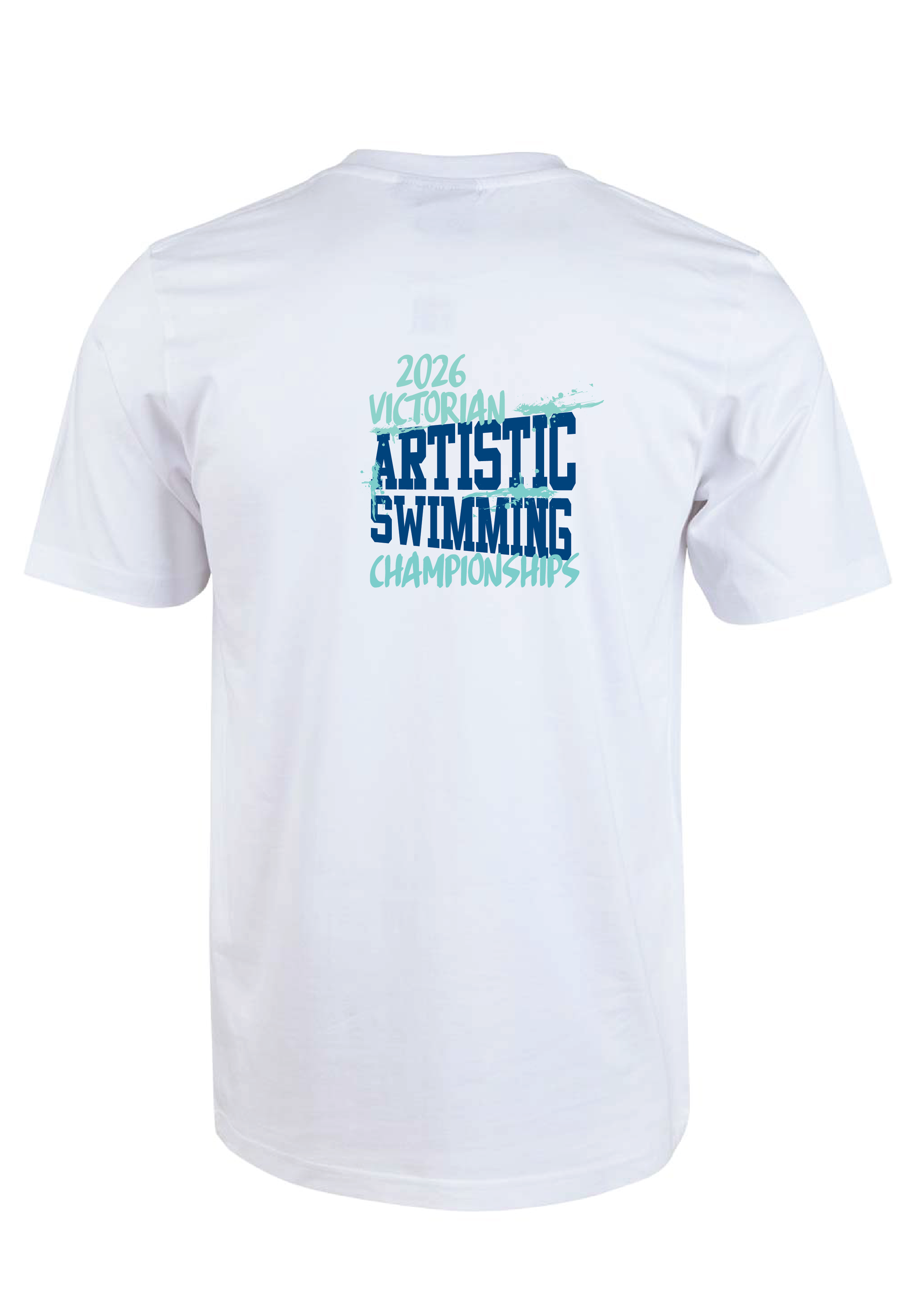2026 VICTORIAN ARTISTIC SWIMMING CHAMPIONSHIPS SHORT SLEEVE TEE - WHITE