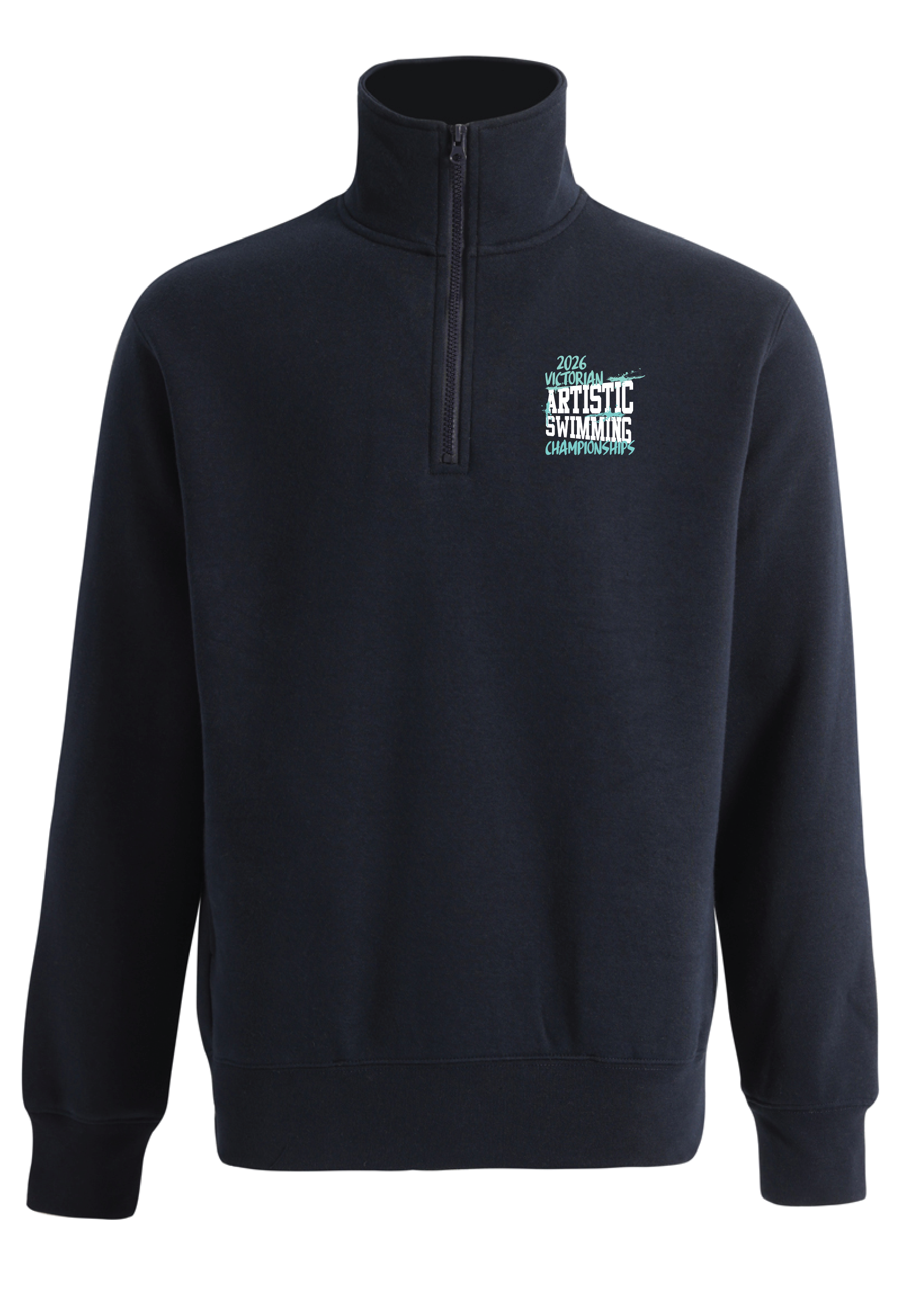 2026 VICTORIAN ARTISTIC SWIMMING CHAMPIONSHIPS 1/4 ZIP SWEAT TOP - NAVY