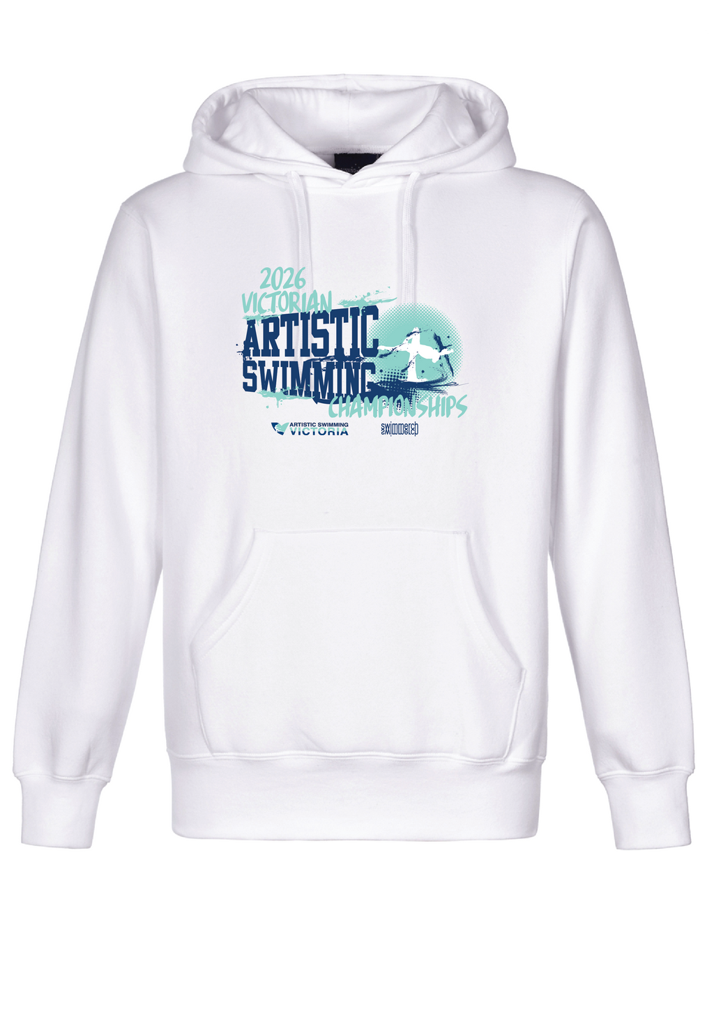 2026 VICTORIAN ARTISTIC SWIMMING CHAMPIONSHIP HOODIE - WHITE