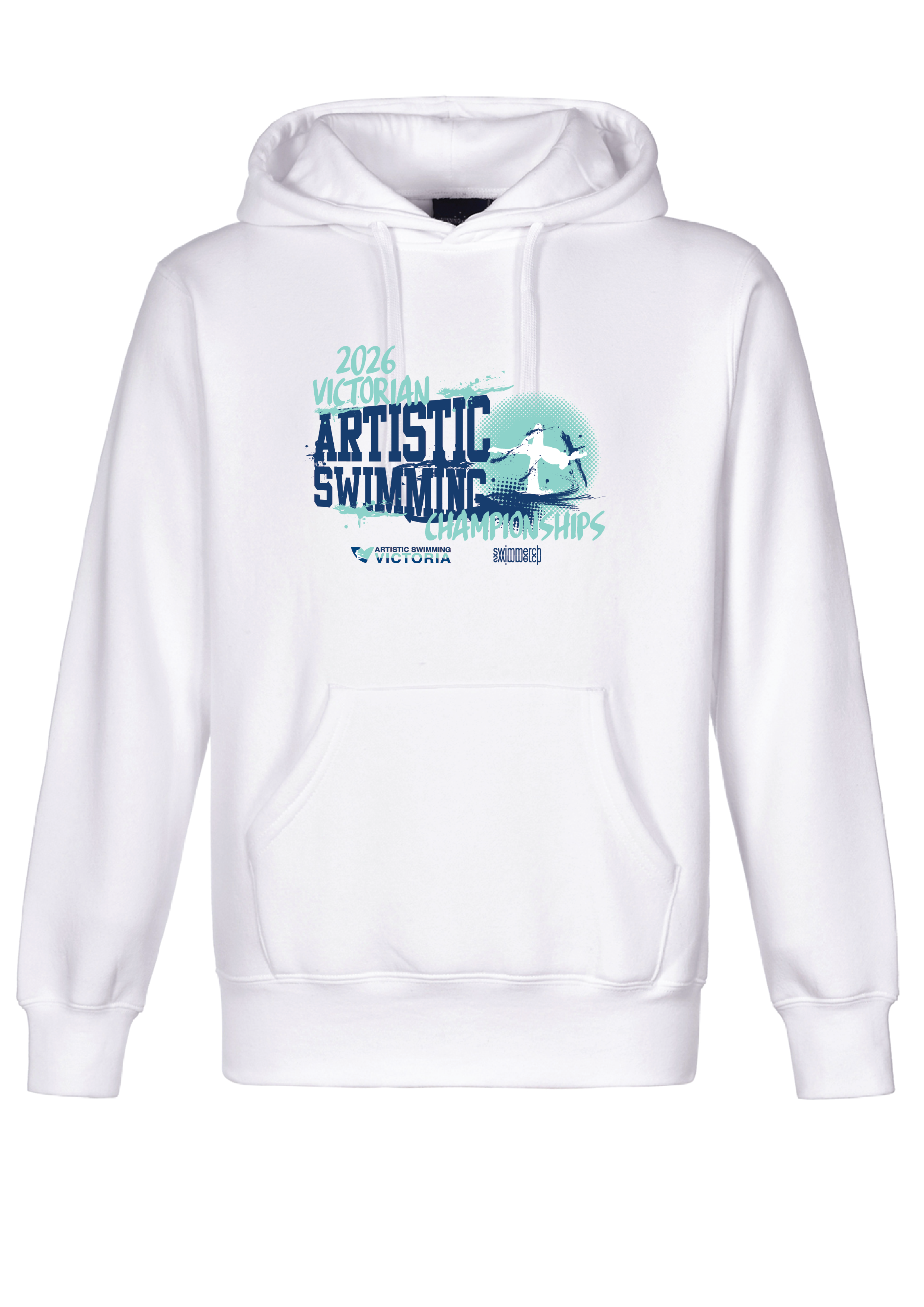 2026 VICTORIAN ARTISTIC SWIMMING CHAMPIONSHIP HOODIE - WHITE