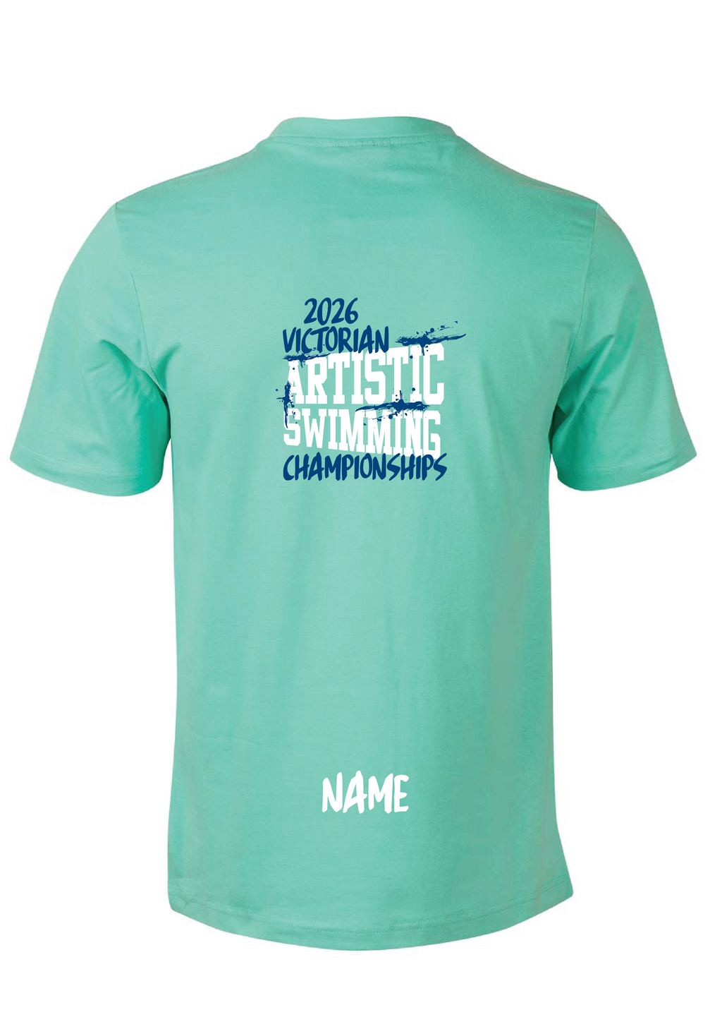2026 VICTORIAN ARTISTIC SWIMMING CHAMPIONSHIPS SHORT SLEEVE TEE - MINT