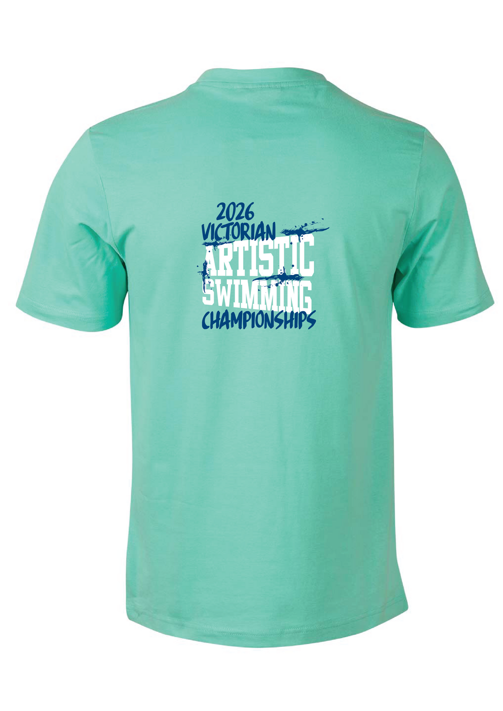 2026 VICTORIAN ARTISTIC SWIMMING CHAMPIONSHIPS SHORT SLEEVE TEE - MINT