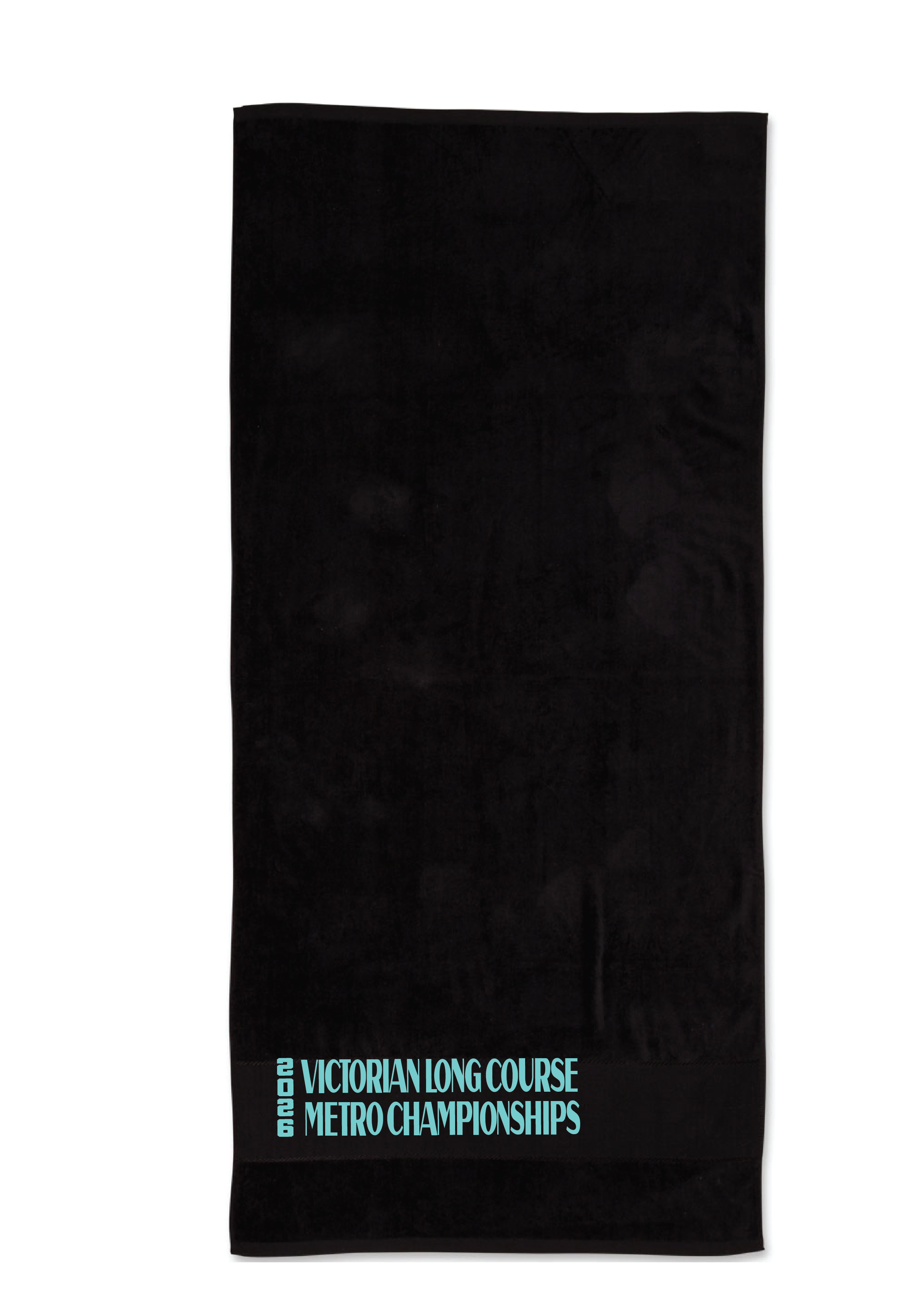 2026 VICTORIAN METRO LONG COURSE CHAMPIONSHIP TOWEL - BLACK
