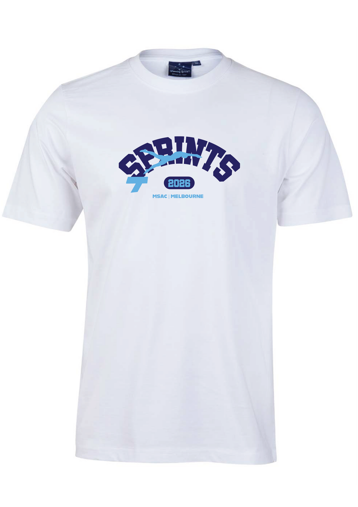 2026 SPRINT TEE - WOMENS - WHITE - PRE ORDER ONLY