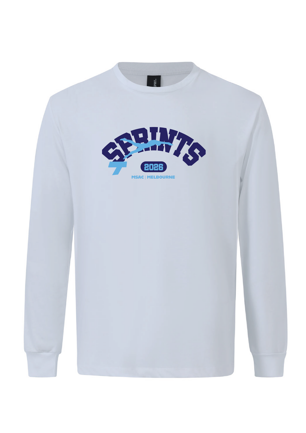 2026 SPRINT LONG SLEEVE TEE  - KIDS/UNISEX WHITE