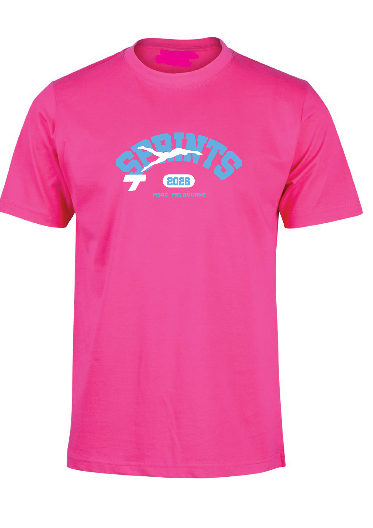 2026 SPRINT TEE - WOMENS - FUSCHIA - PRE ORDER ONLY