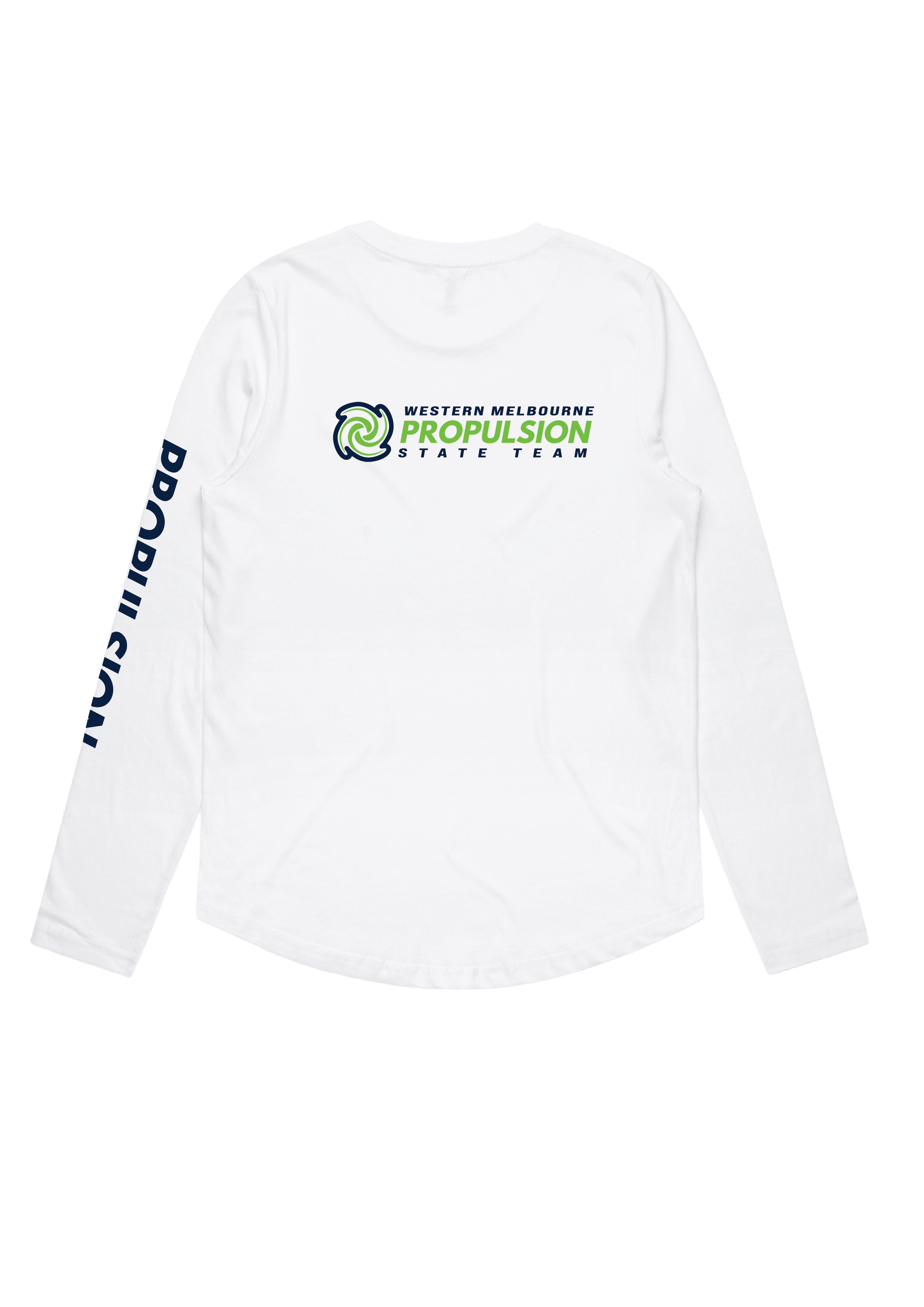 PROPULSION STATE TEAM LONG SLEEVE TEE WHITE - WOMENS