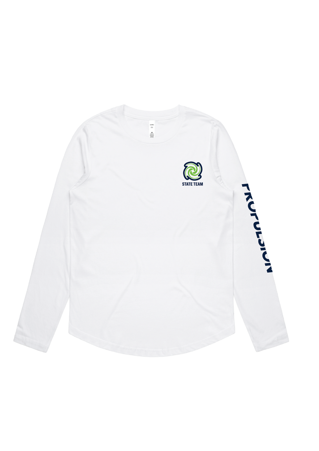 PROPULSION STATE TEAM LONG SLEEVE TEE WHITE - WOMENS