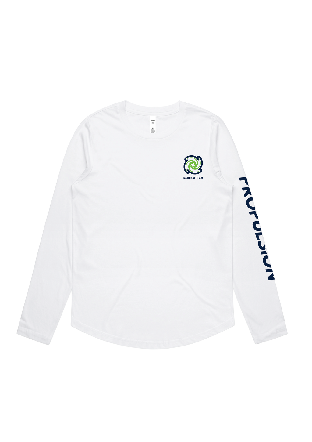 PROPULSION NATIONAL TEAM LONG SLEEVE TEE WHITE - WOMENS