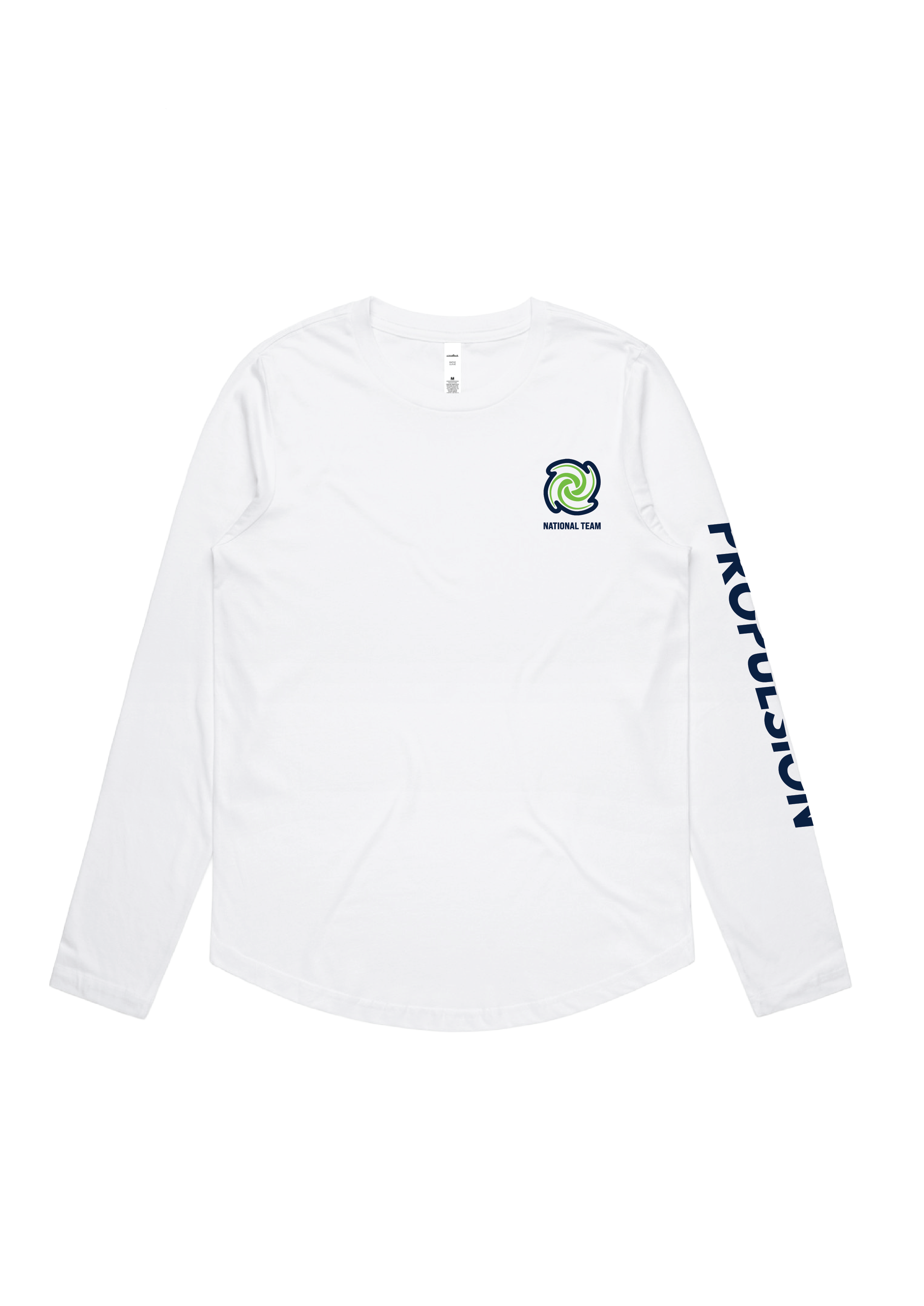PROPULSION NATIONAL TEAM LONG SLEEVE TEE WHITE - WOMENS
