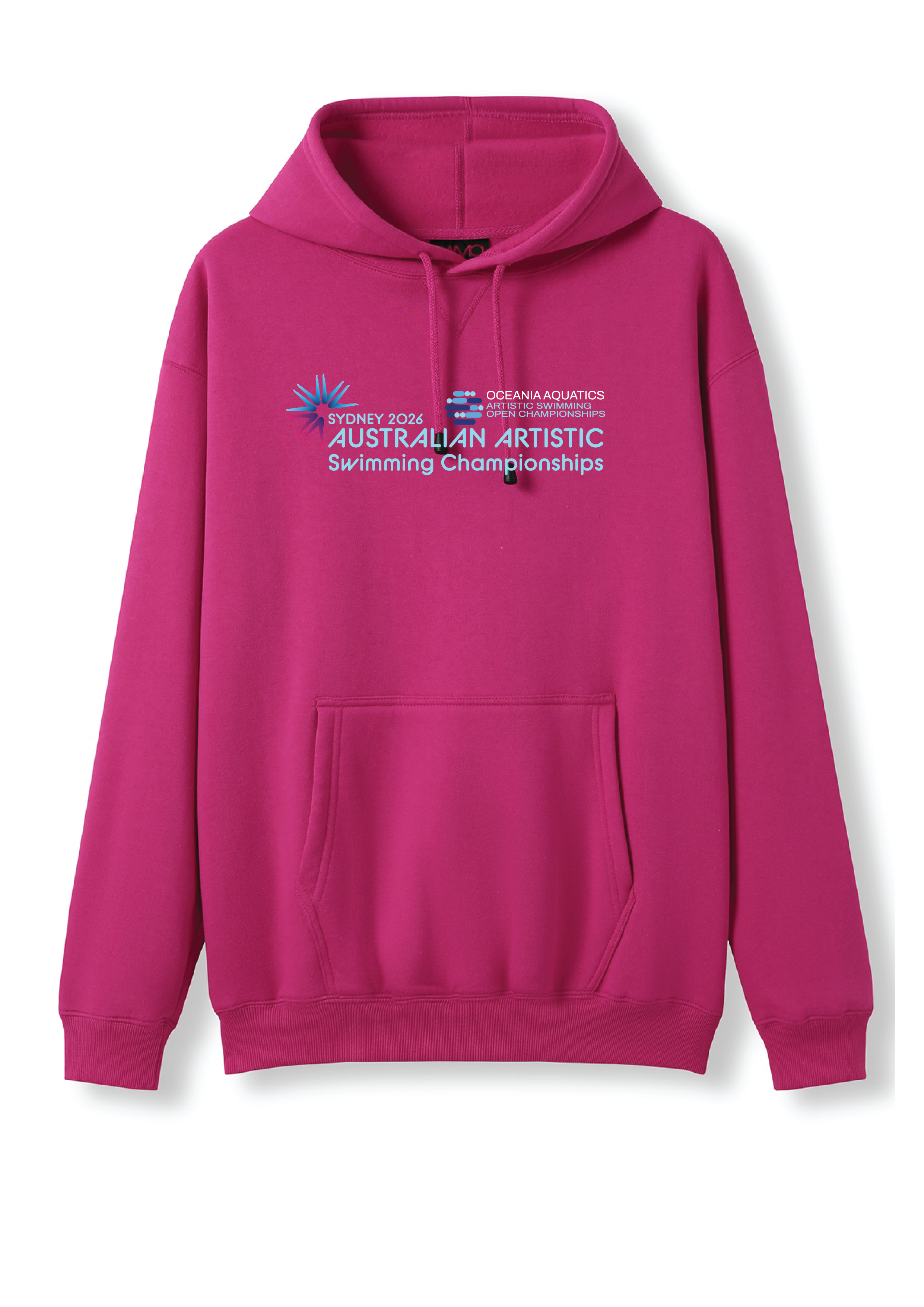 2026 Oceania Open & Australian Artistic Swimming Championships Hoodie - Fuchsia