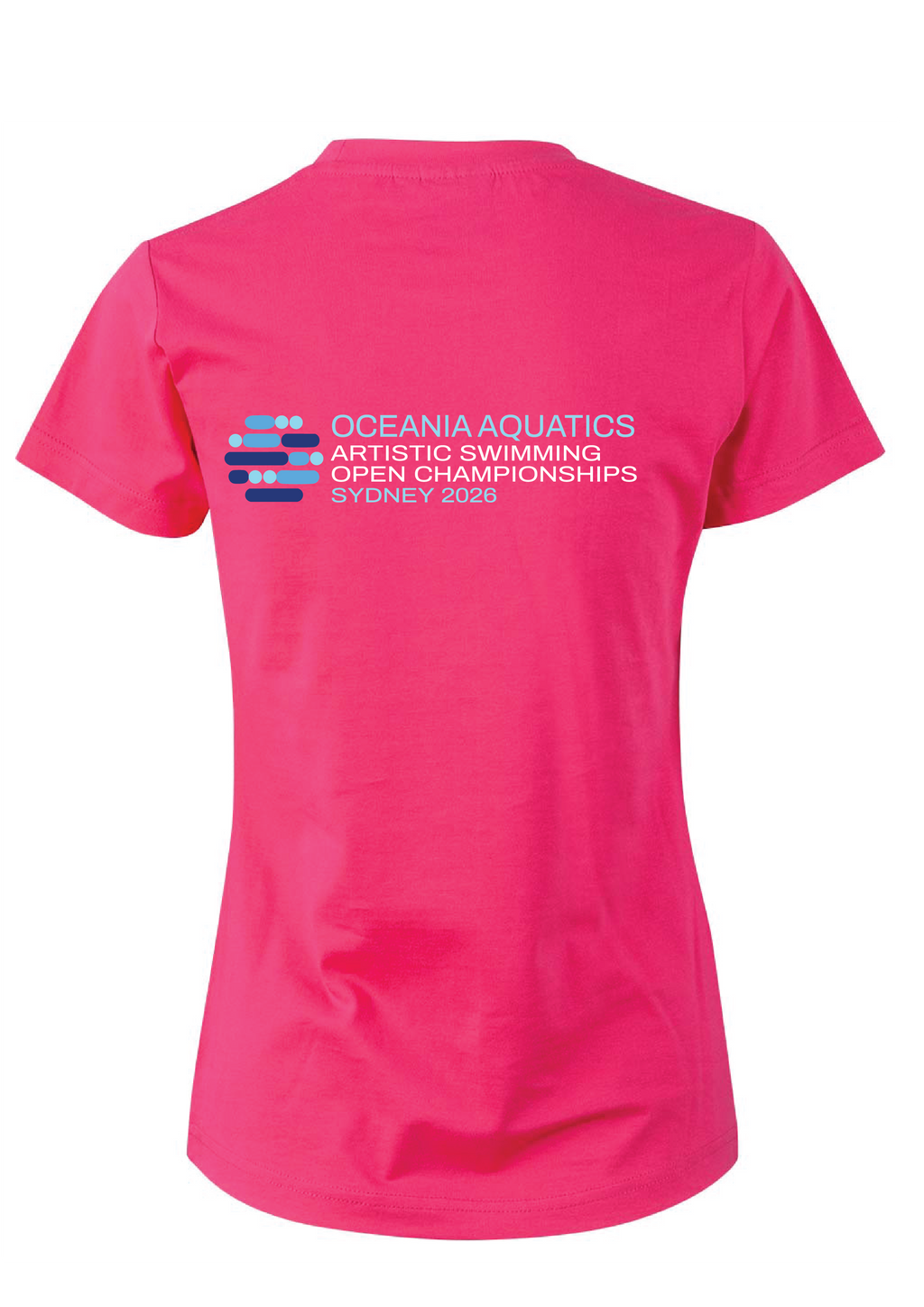 2026 Oceania Artistic Swimming Championships Tee Unisex & Women's Sizing - Fuchsia