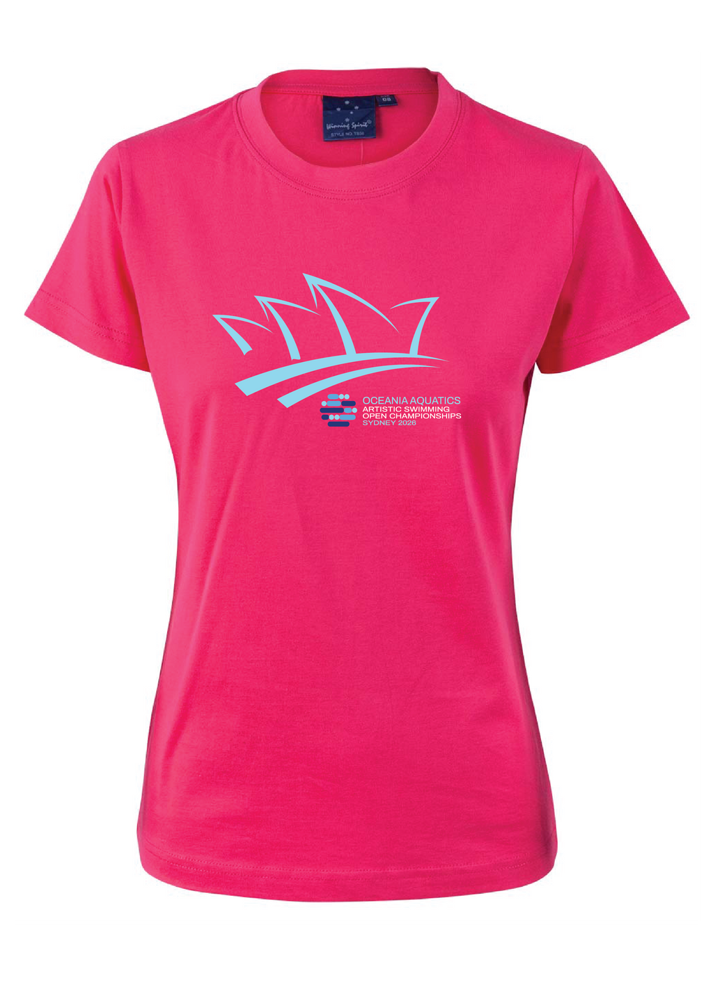 2026 Oceania Artistic Swimming Championships Tee Unisex & Women's Sizing - Fuchsia