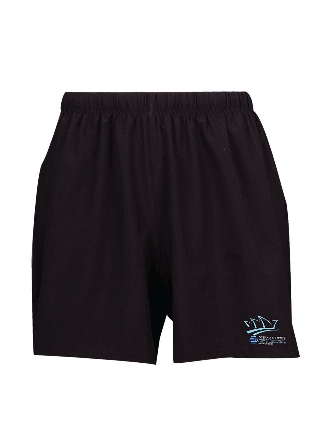 2026 OCEANIA ARTISTIC SWIMMING CHAMPIONSHIP SHORTS - Kids & Unisex - BLACK