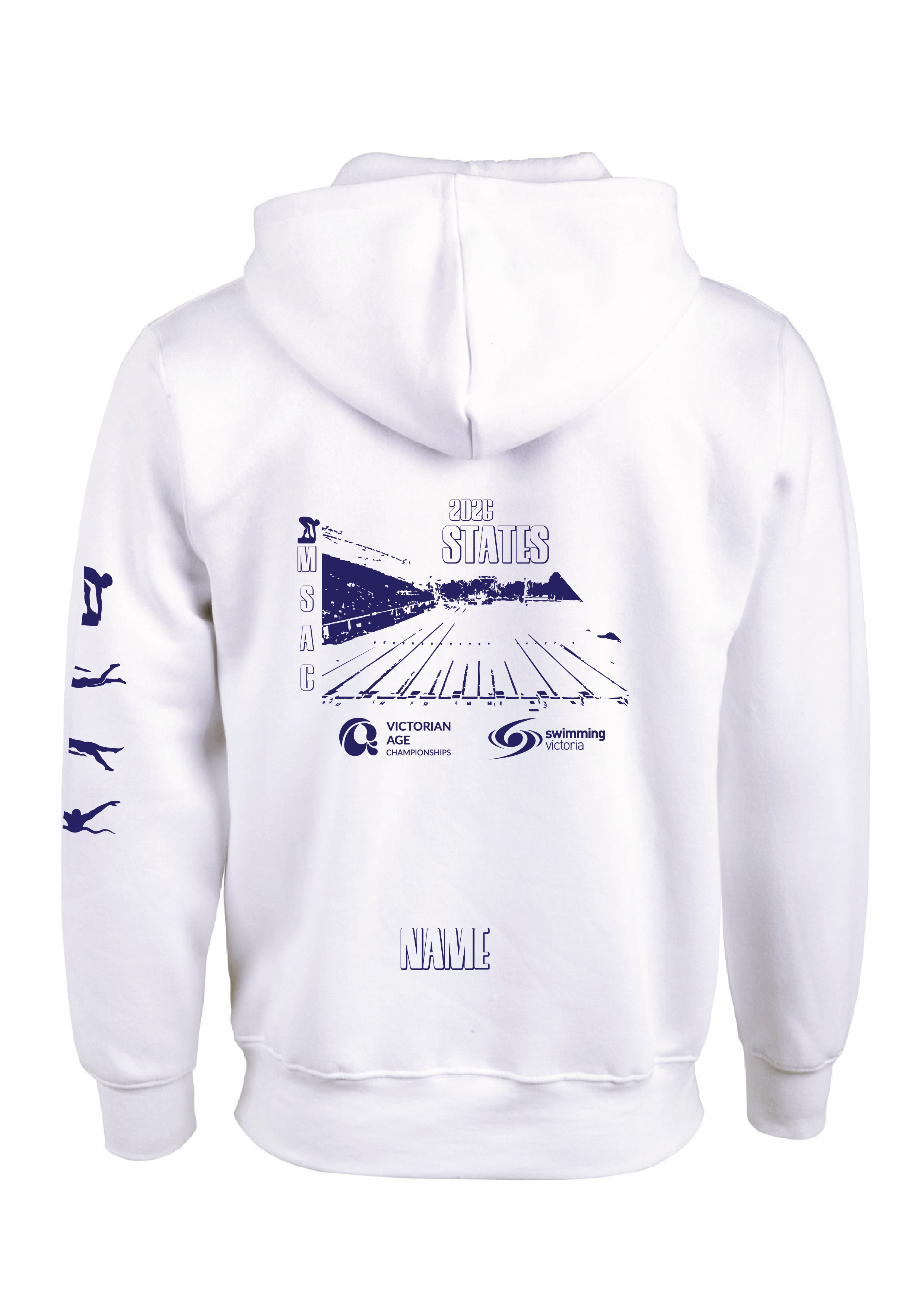 2026 VICTORIAN AGE LONG COURSE CHAMPIONSHIP HOODIE -  WHITE