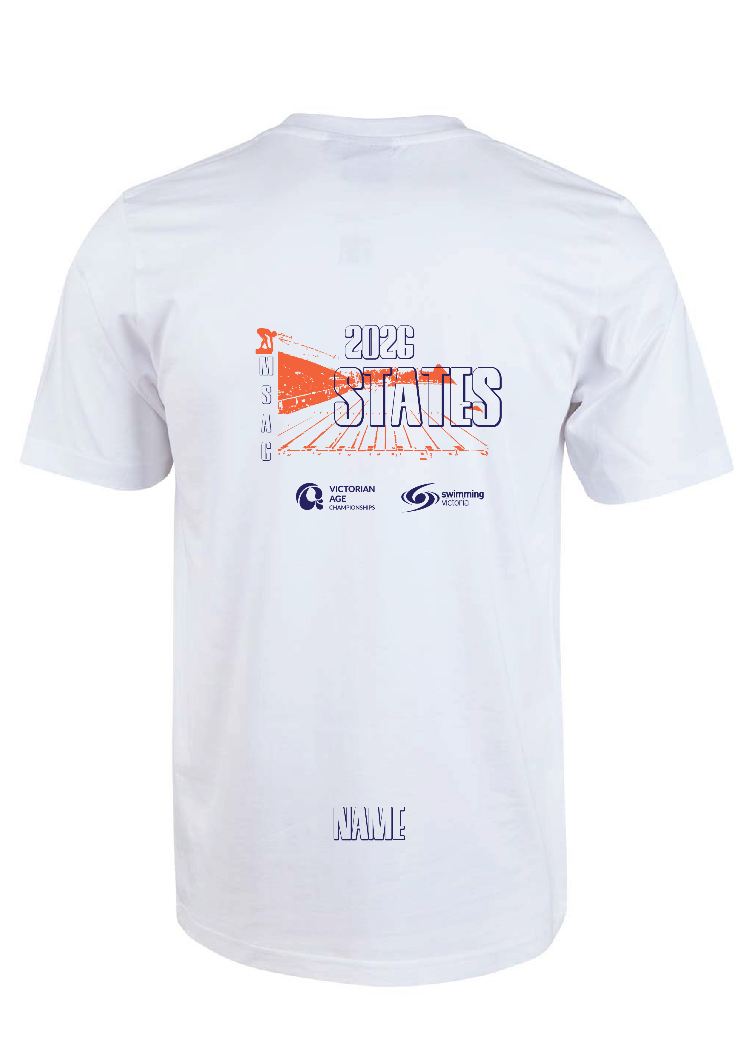 2026 VICTORIAN AGE LONG COURSE CHAMPIONSHIPS SHORT SLEEVE TEE - WHITE