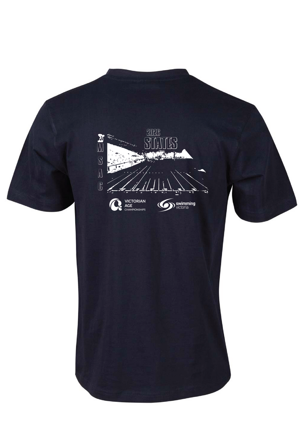2026 VICTORIAN AGE LONG COURSE CHAMPIONSHIPS SHORT SLEEVE TEE - NAVY