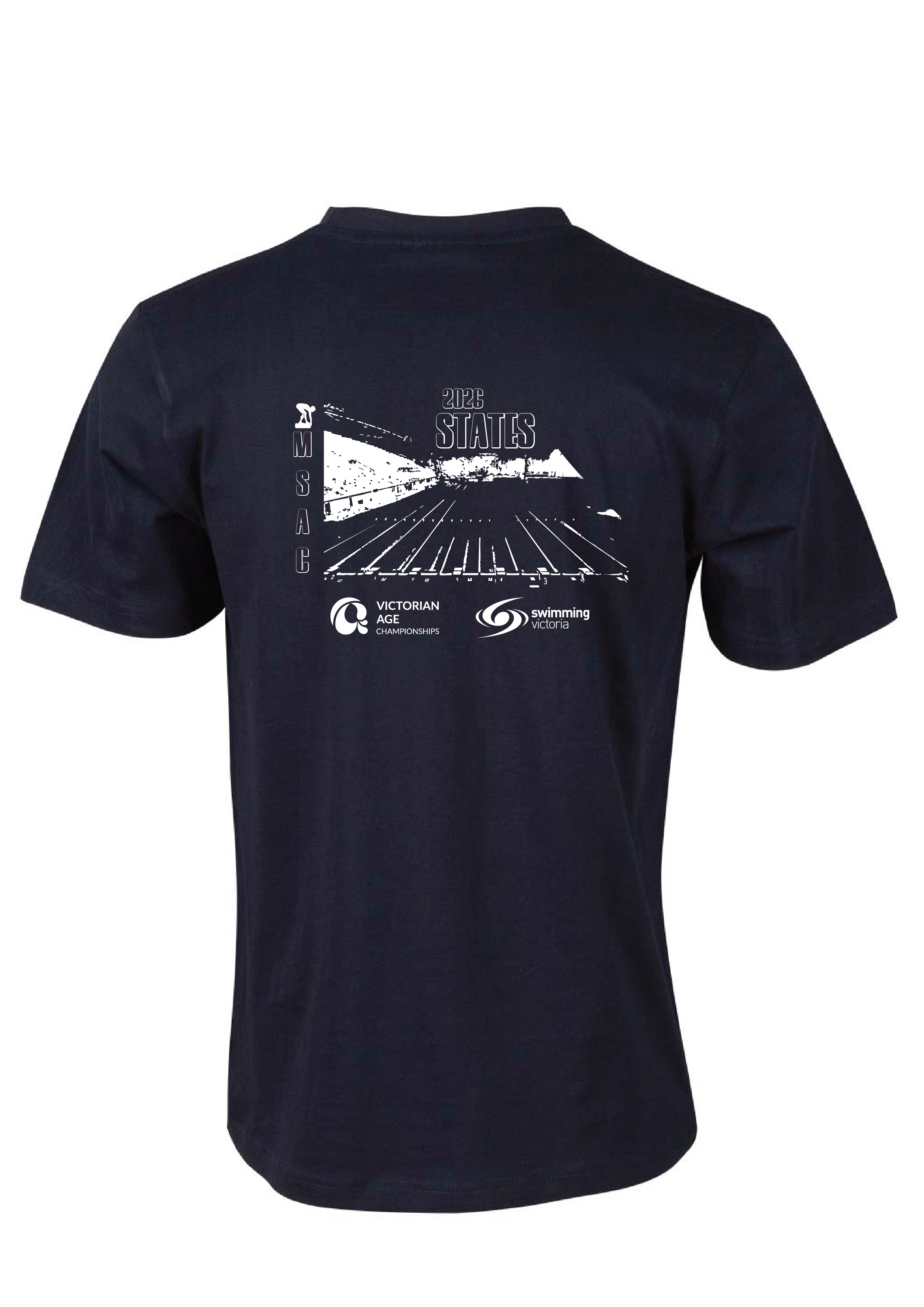 2026 VICTORIAN AGE LONG COURSE CHAMPIONSHIPS SHORT SLEEVE TEE - NAVY