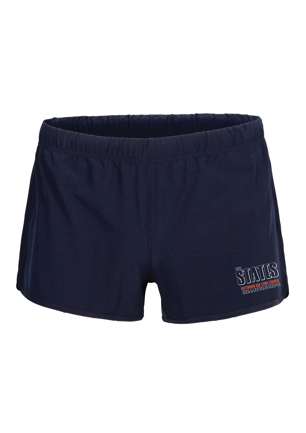 2026 VICTORIAN AGE LONG COURSE CHAMPIONSHIPS  4 x STRETCH SHORTS - Women's - NAVY