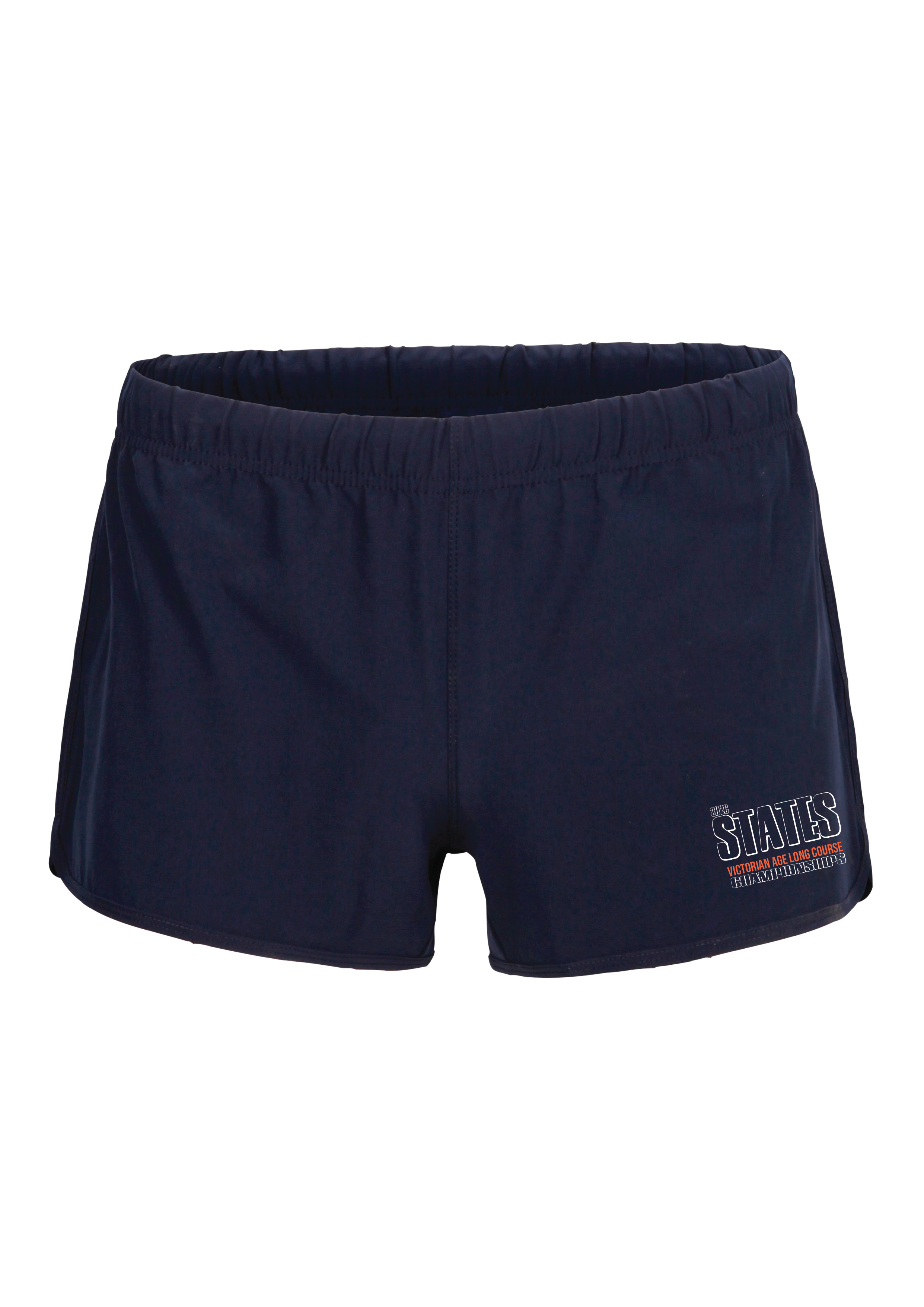 2026 VICTORIAN AGE LONG COURSE CHAMPIONSHIPS  4 x STRETCH SHORTS - Women's - NAVY