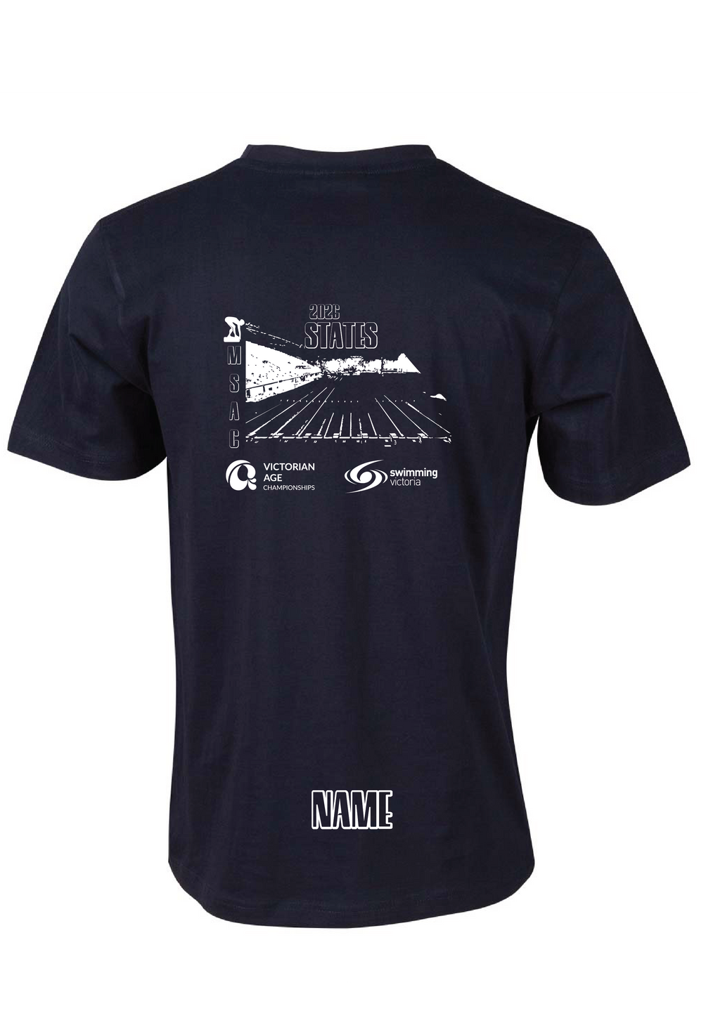 2026 VICTORIAN AGE LONG COURSE CHAMPIONSHIPS SHORT SLEEVE TEE - NAVY