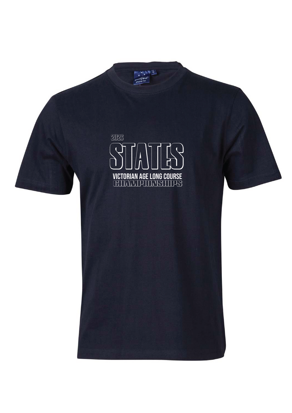 2026 VICTORIAN AGE LONG COURSE CHAMPIONSHIPS SHORT SLEEVE TEE - NAVY