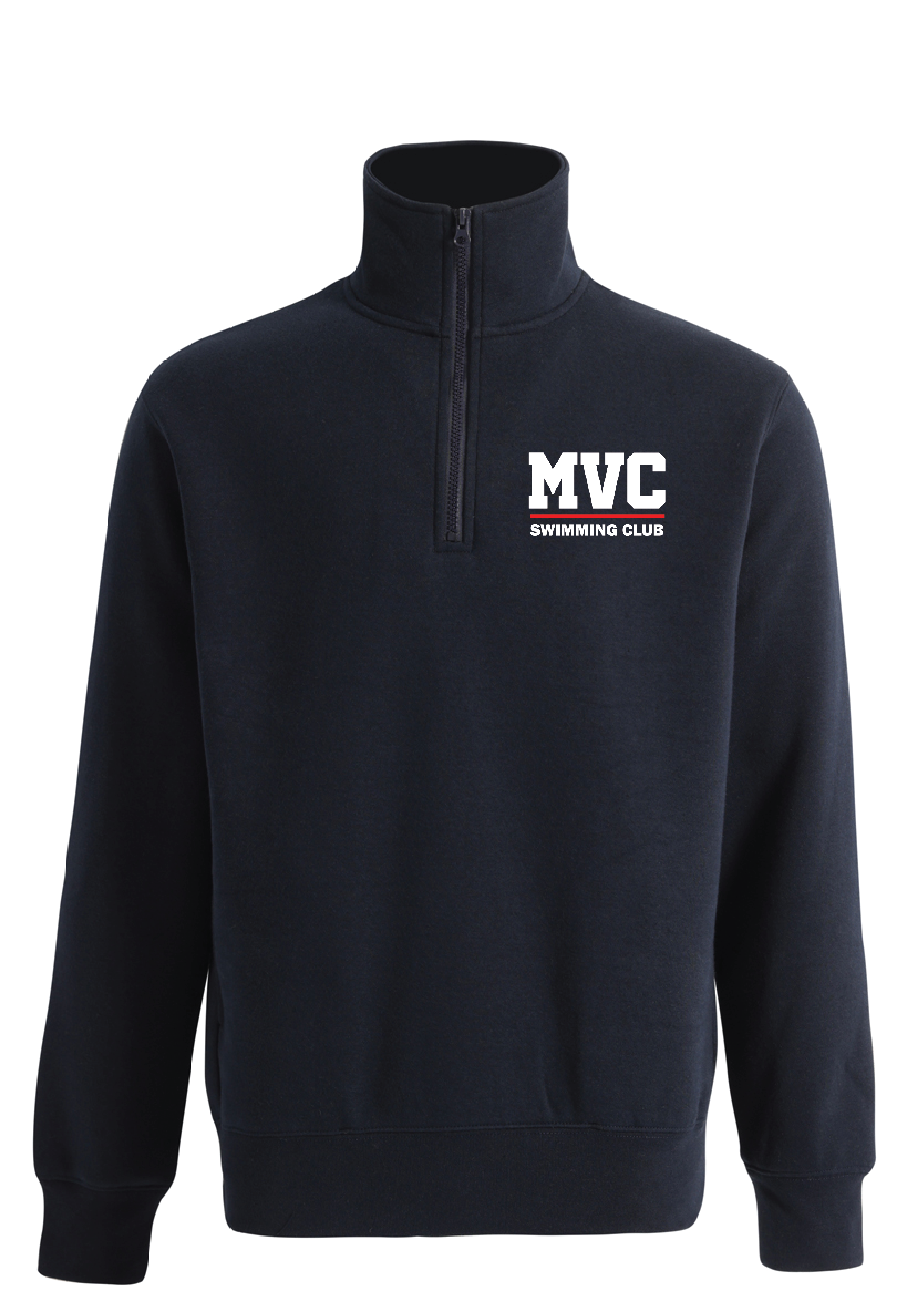 VICENTRE SWIM CLUB 1/4 ZIP SWEAT TOP