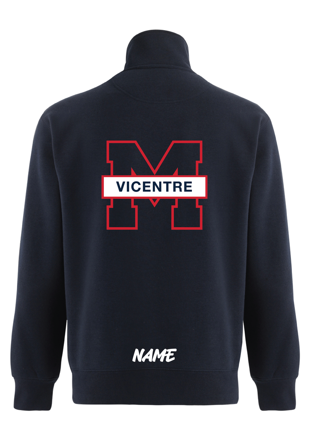 VICENTRE SWIM CLUB 1/4 ZIP SWEAT TOP