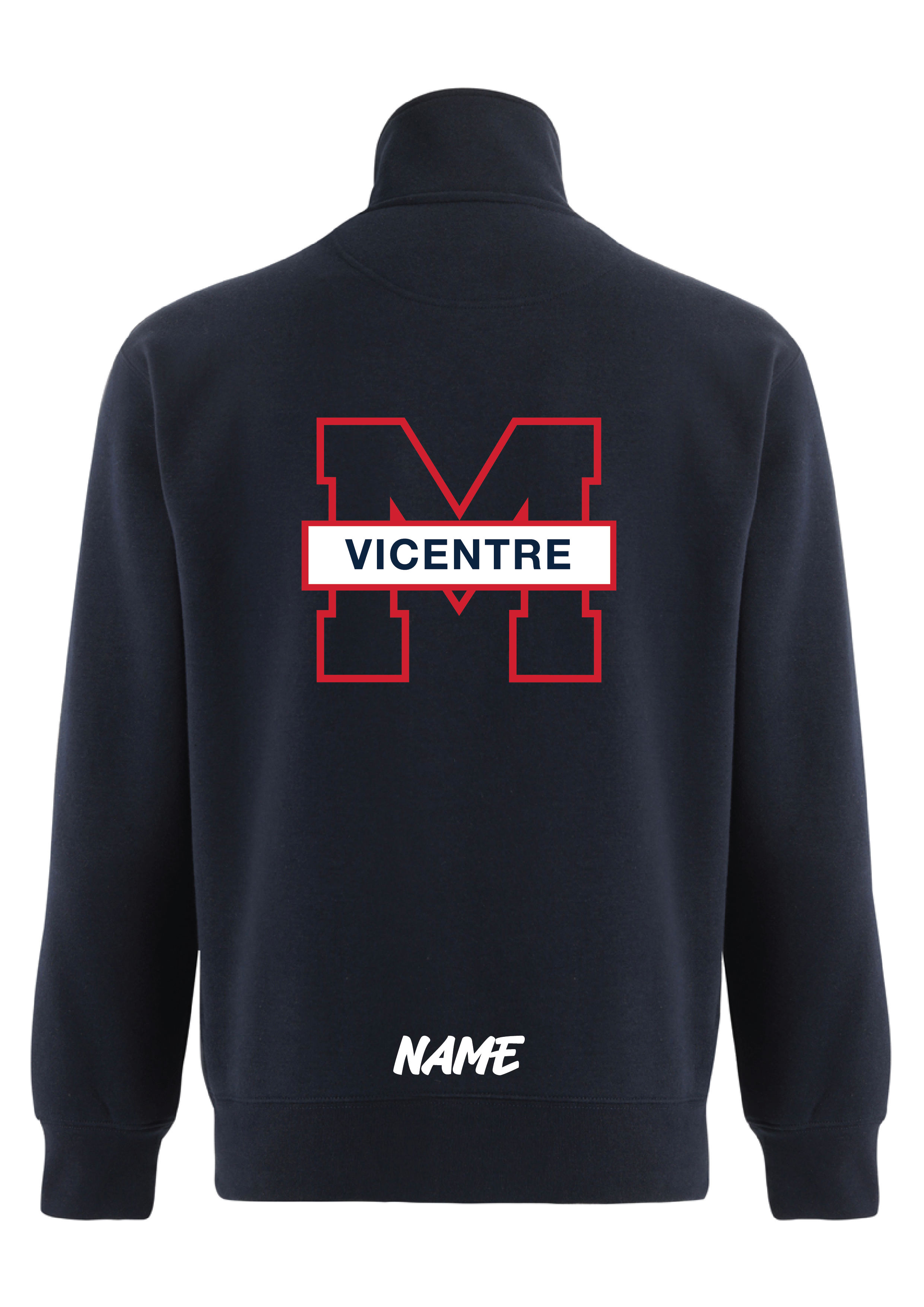 VICENTRE SWIM CLUB 1/4 ZIP SWEAT TOP