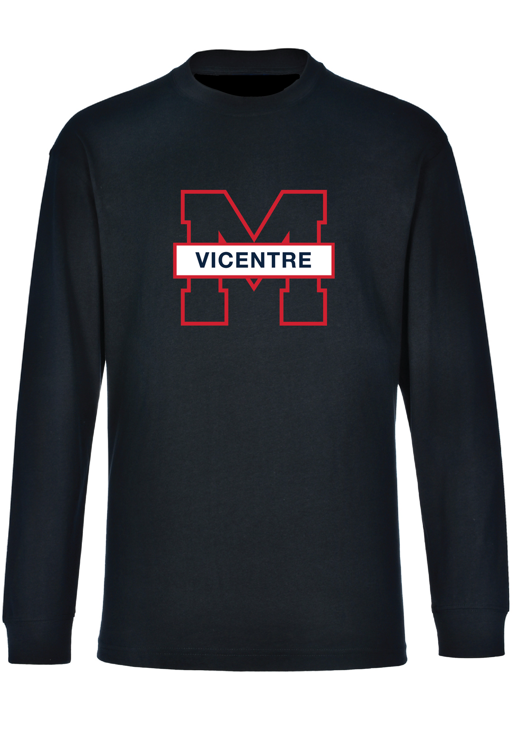 VICENTRE LONG SLEEVE TEE  - KIDS/UNISEX NAVY