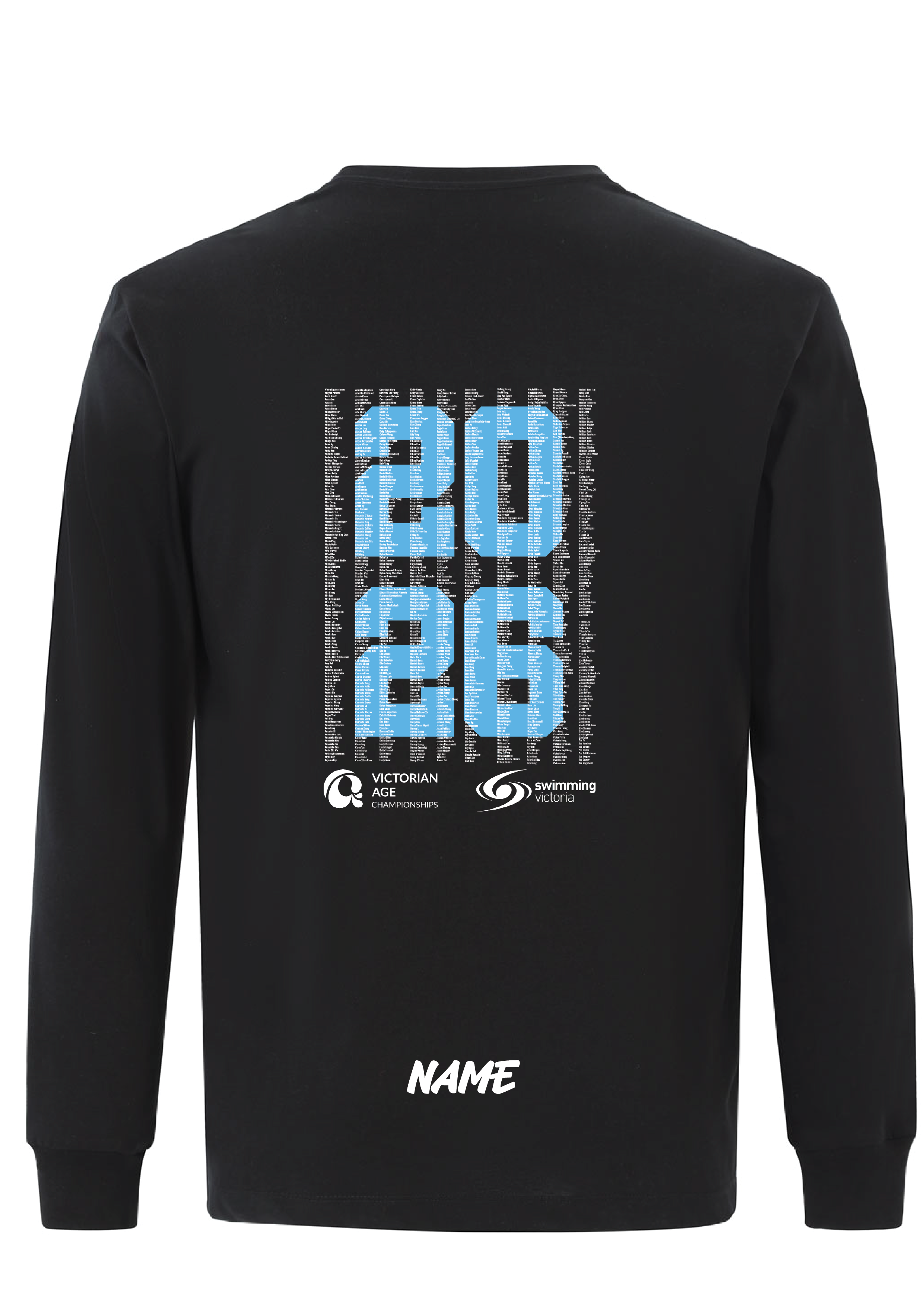 2026 VICTORIAN AGE SC CHAMPIONSHIP LONG SLEEVE TEE  - KIDS/UNISEX BLACK
